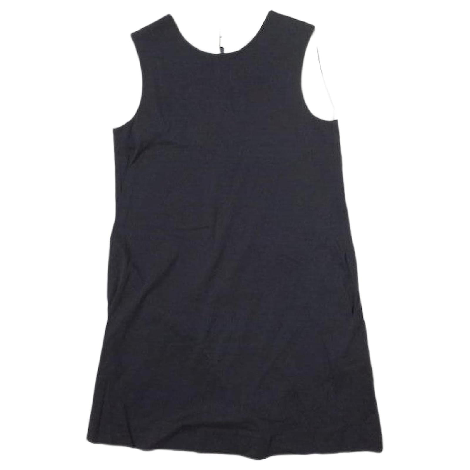 & Other Stories J&M Davidson Cotton Lyocell Sleeveless Dress Navy 