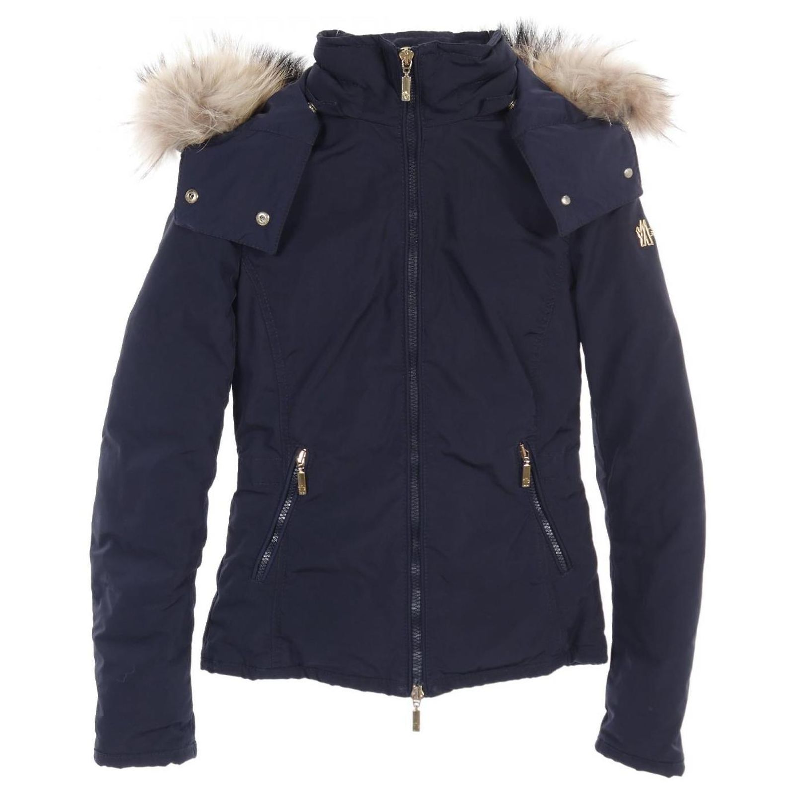 Moncler AMIENS Daunenjacke aus Polyester in Marineblau ref 