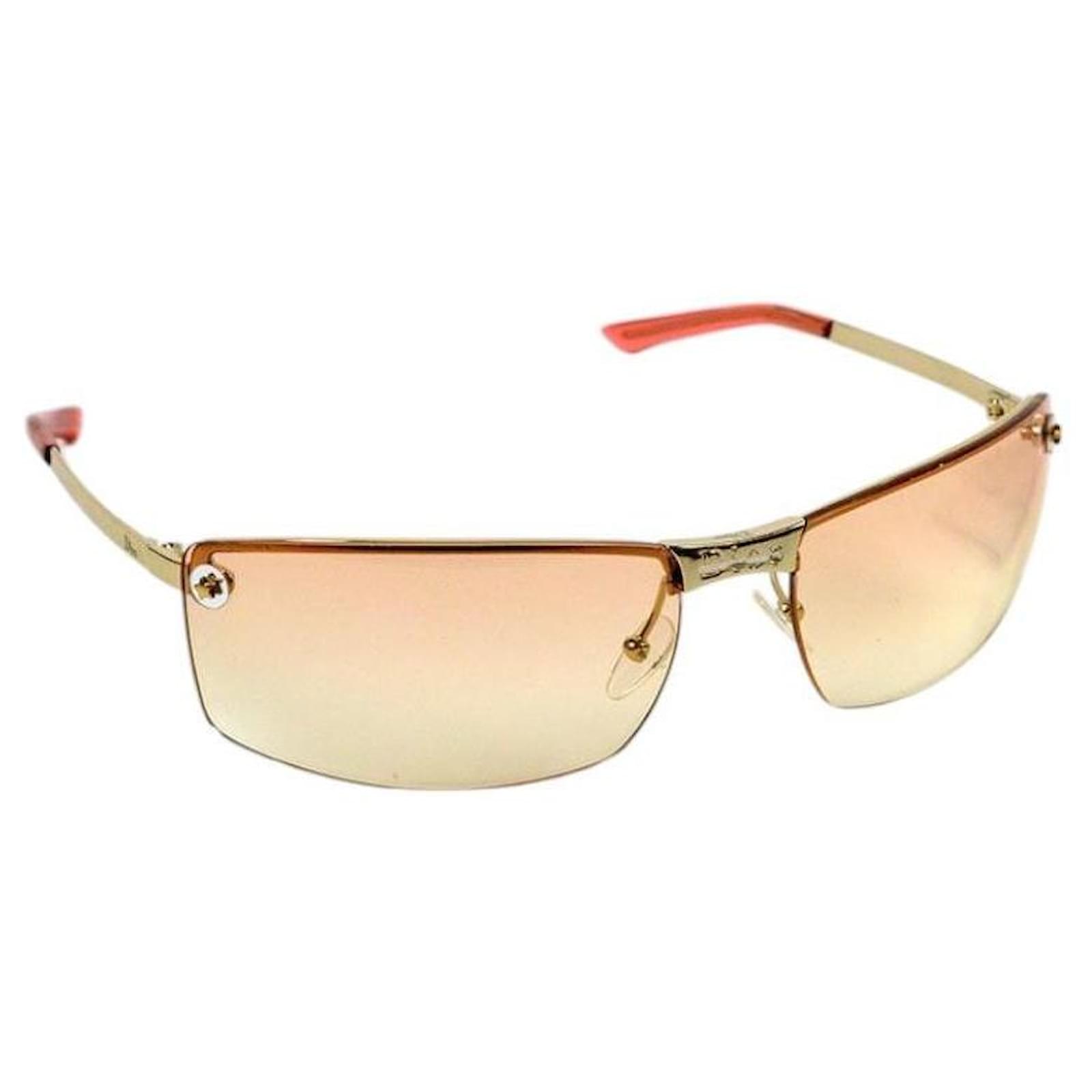 小物 Archive Dior rimless sunglasses Treasures of NYC - Dior Smoke Pierced Rimless Sunglasses