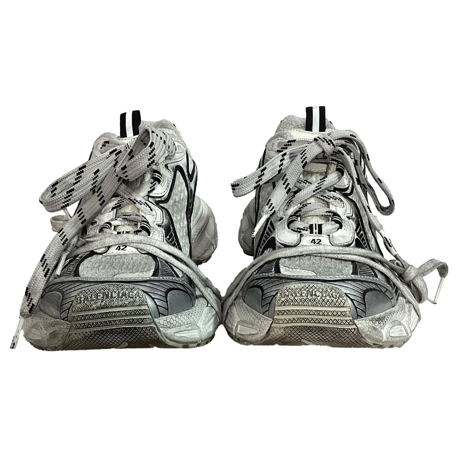 Balenciaga 3XL Trainers Worn Out in Grey Polyurethane Plastic ref