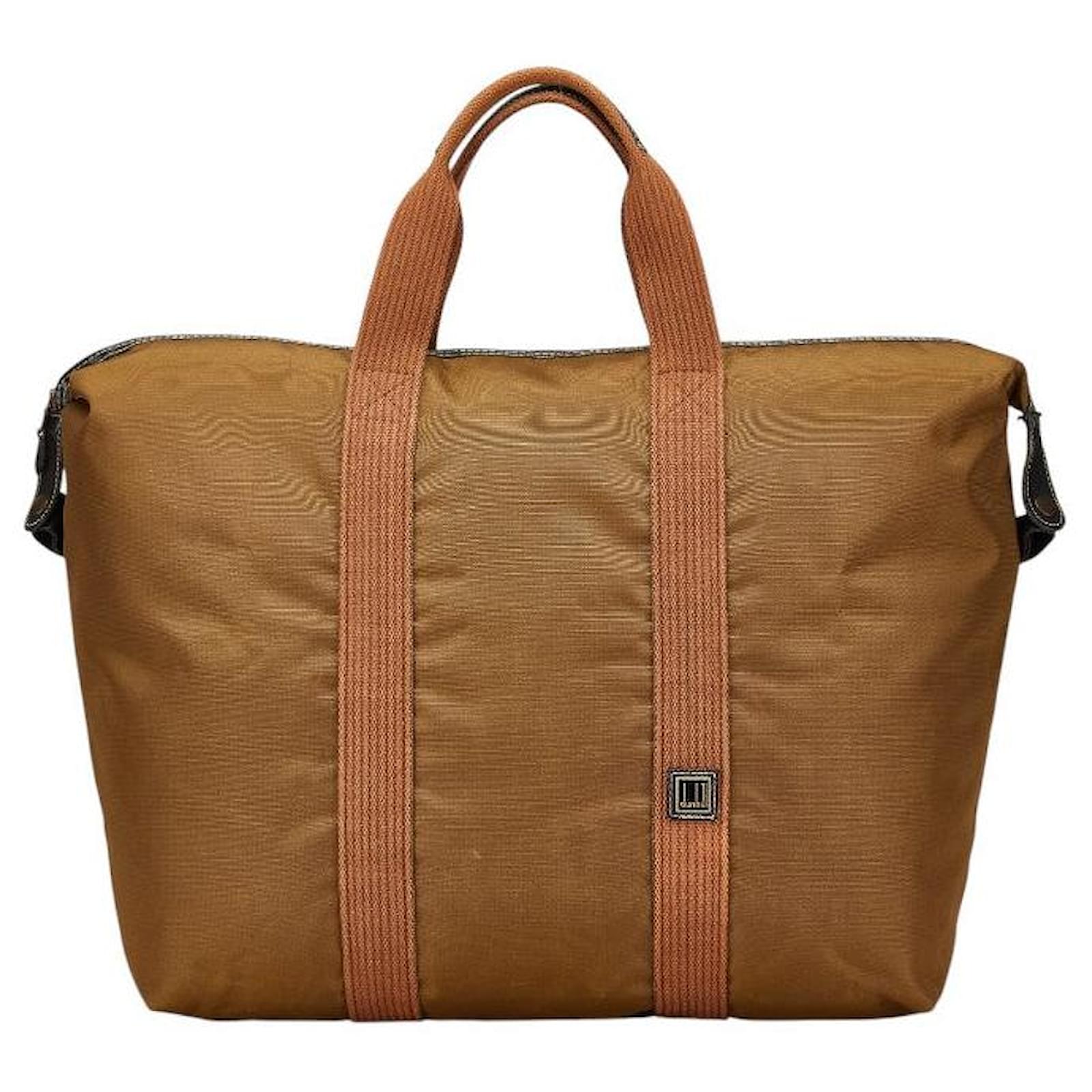 Dunhill Made in France Canvas Boston Bag