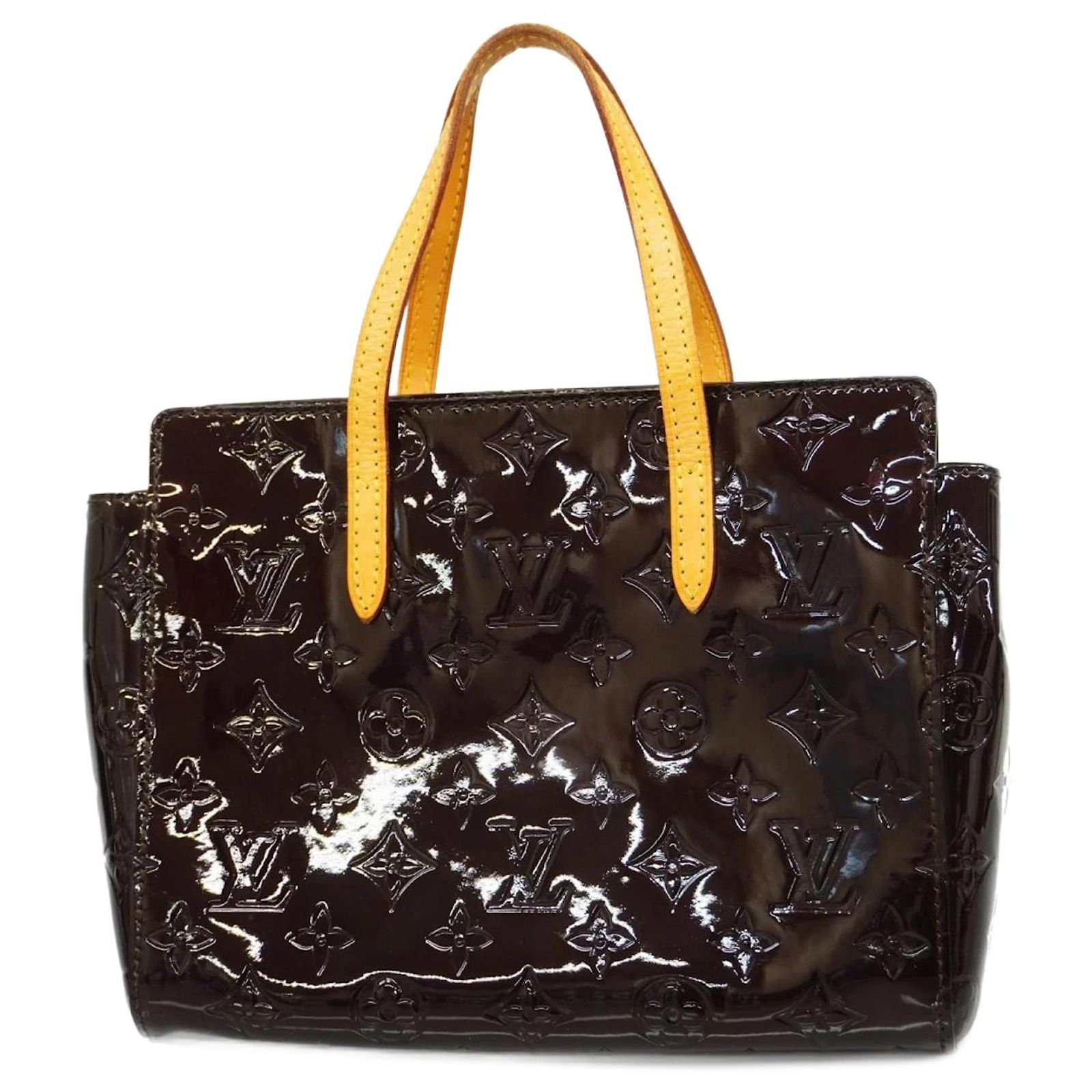 Louis Vuitton Vernis Catalina BB Handbag Dark red Patent leather 
