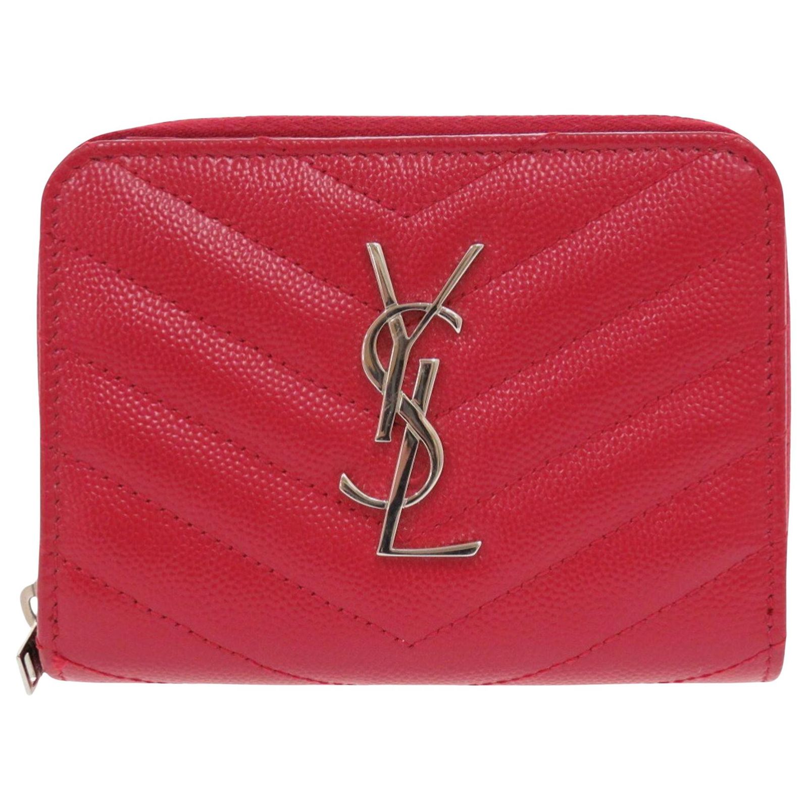 Saint Laurent Ysl Line Red Leather ref.1970993 - Joli Closet