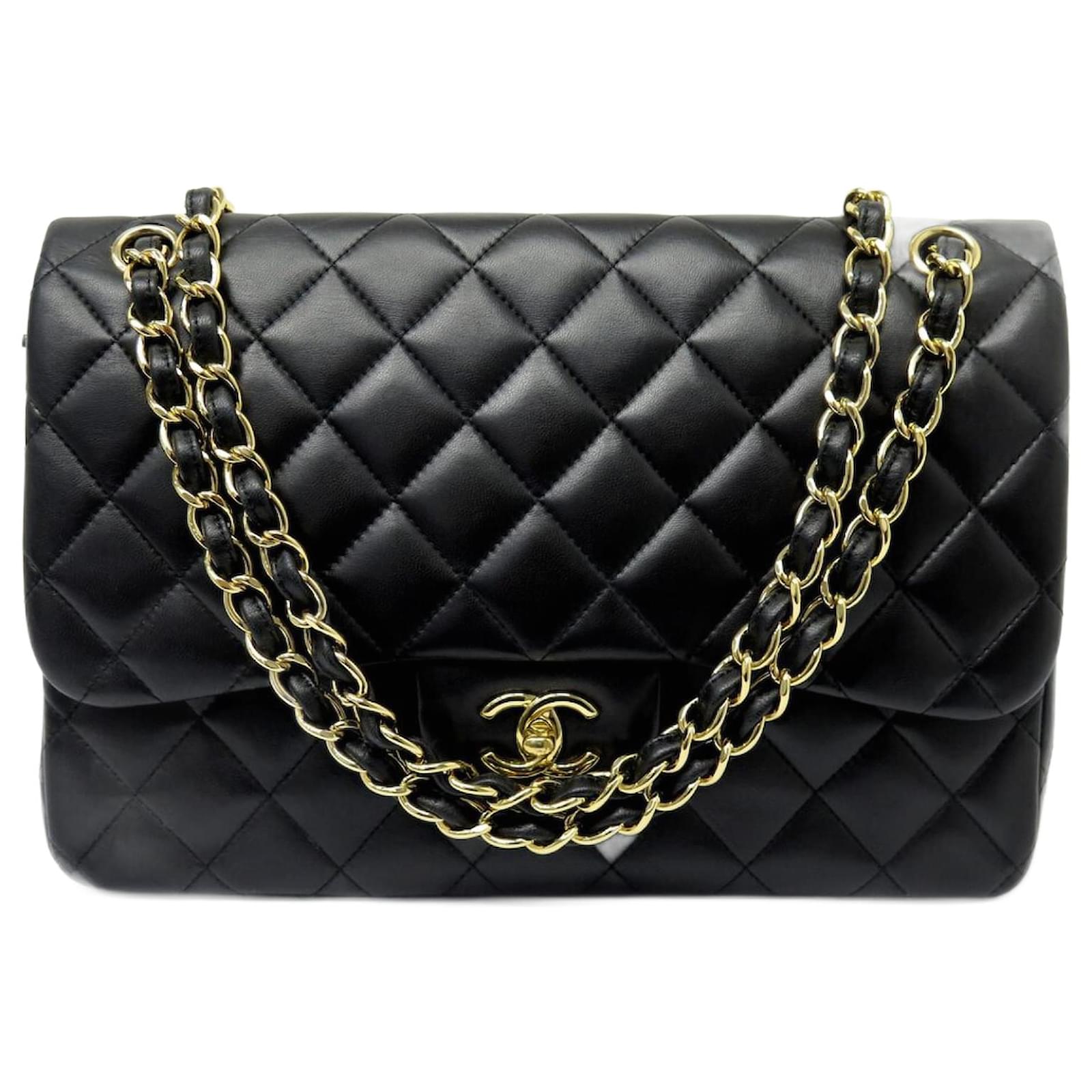 CHANEL A58600 TIMELESS GRAND CLASSIC JUMBO SHOULDER BAG Black
