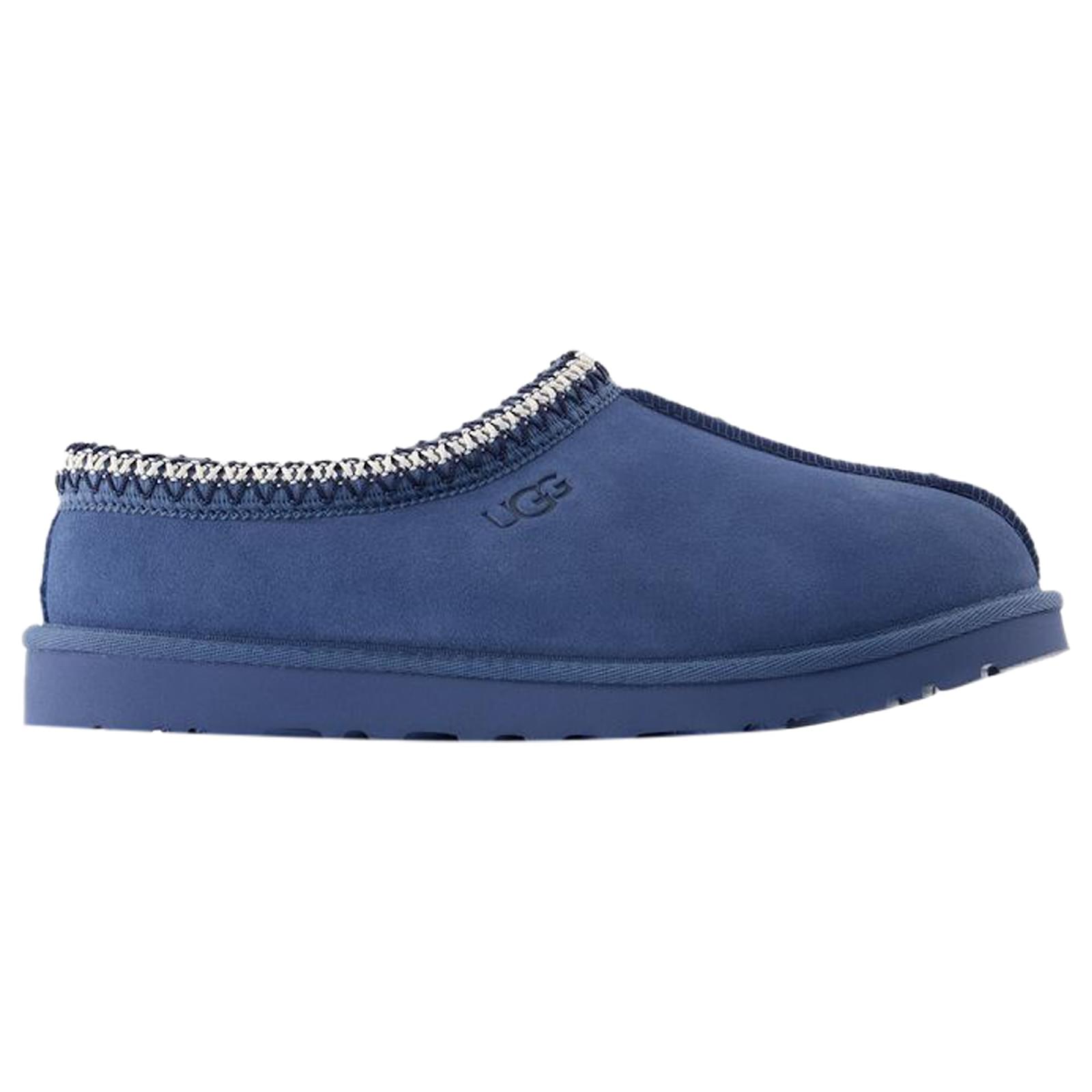 サンダル UGG M Tasman Mules - UGG - Leather - Blue M Tasman Mules - UGG - Leather - Blue ref.1974939 - Joli Closet