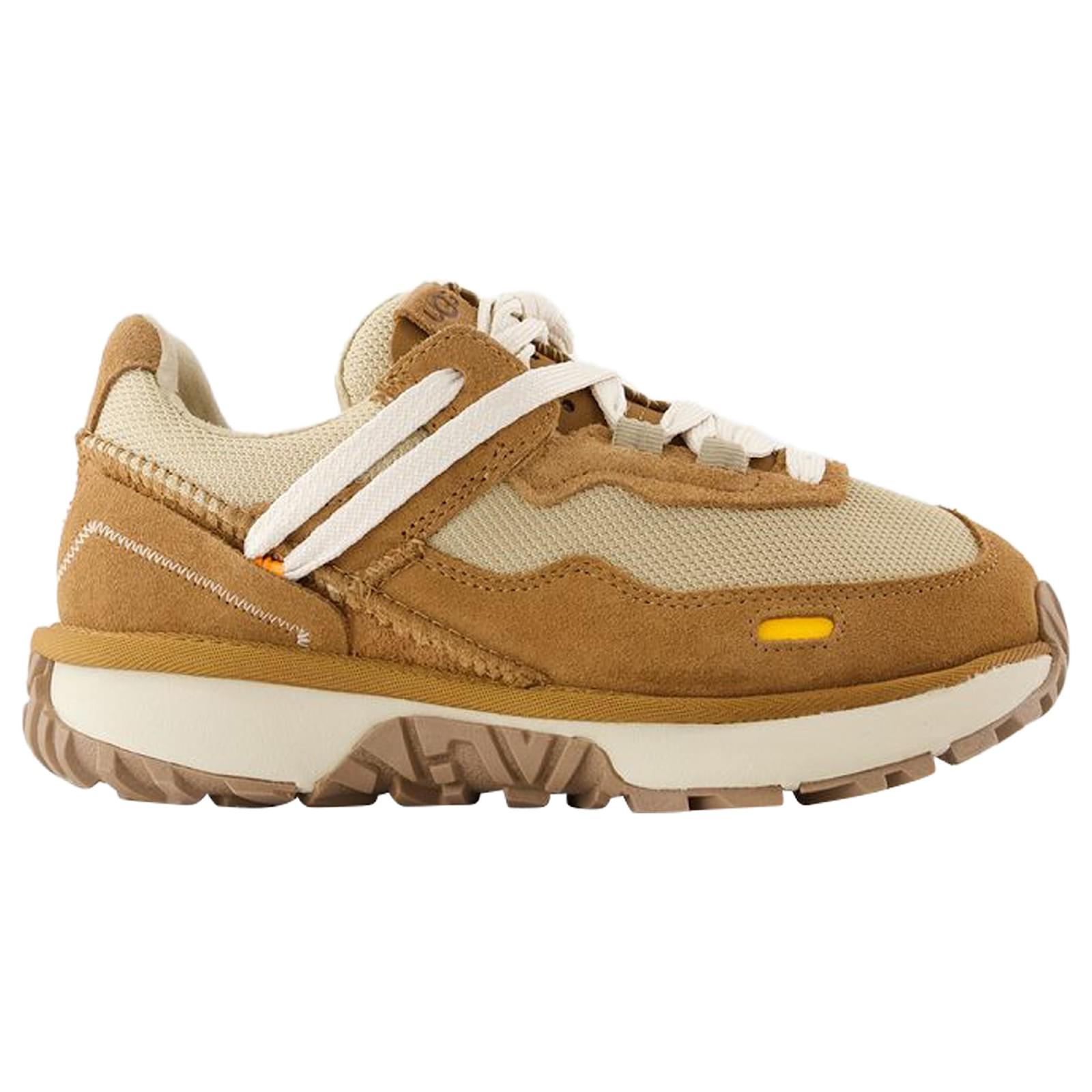 スニーカー UGG W Retrofi Low Sneakers - UGG - Leather - Brown W Retrofi Low Sneakers - UGG - Leather - Brown Beige ref