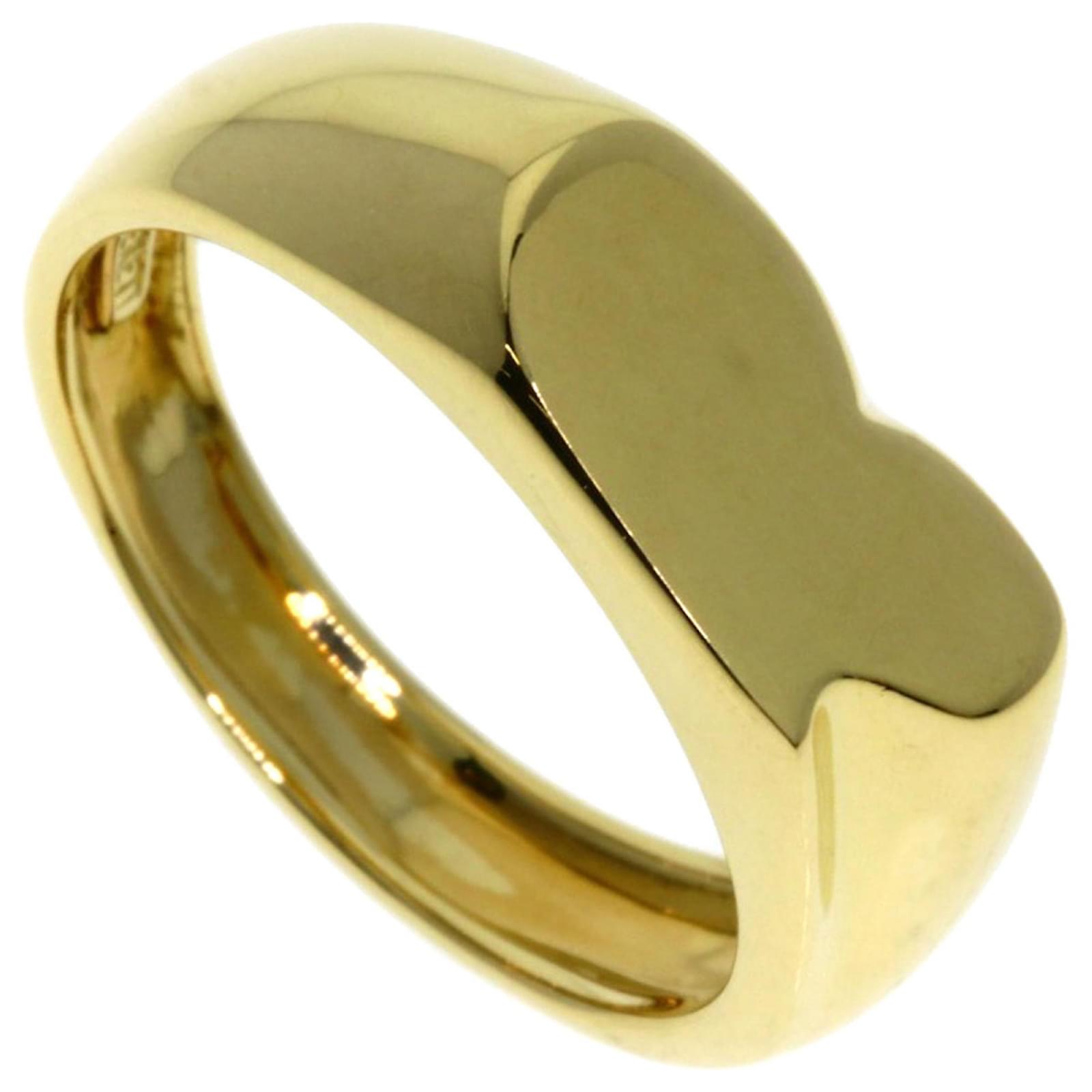 Anello Sigillo Cuore Tiffany in oro giallo 18K