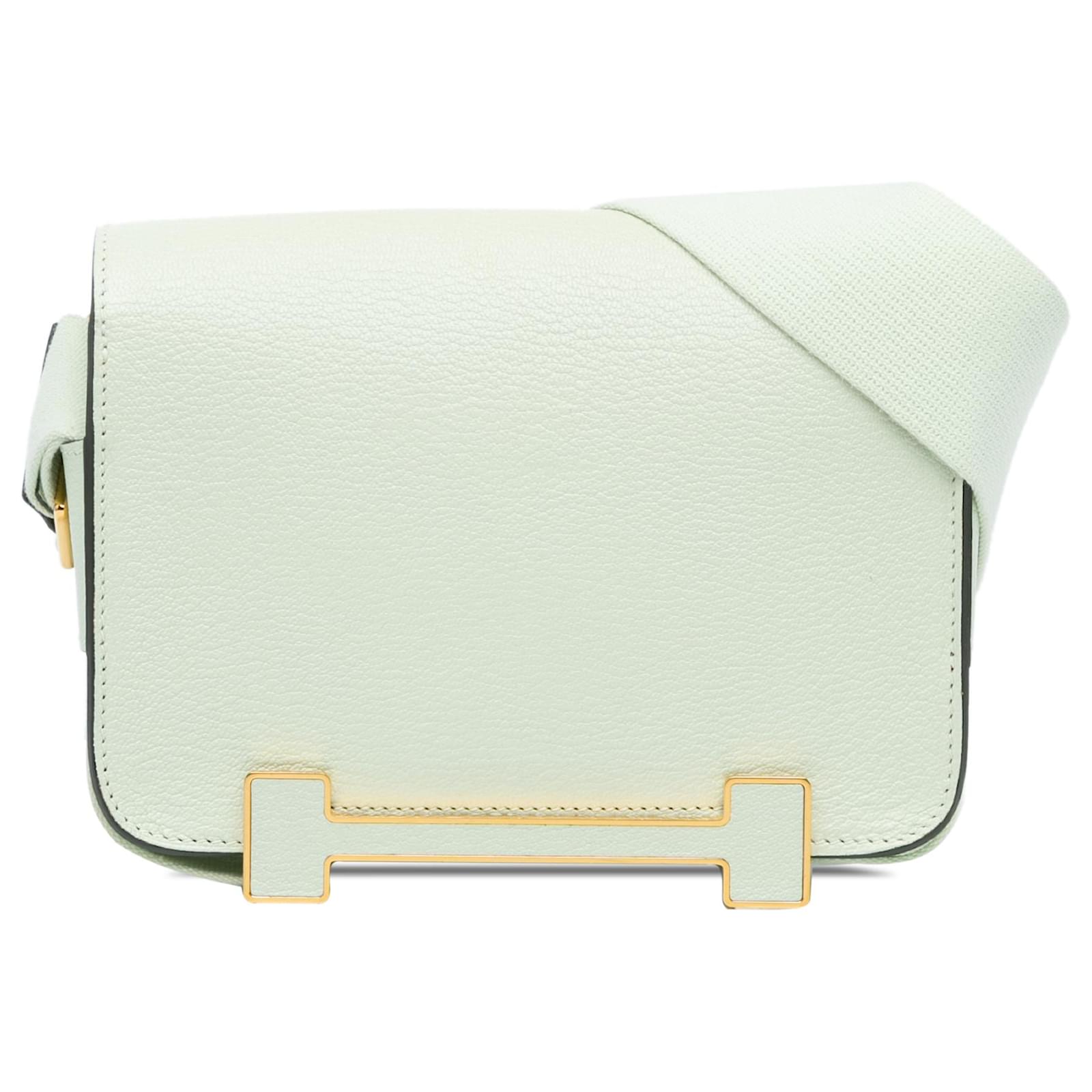 Hermès Green Chevre Mysore Geta Leather Goatskin ref.1976760 - Joli Closet