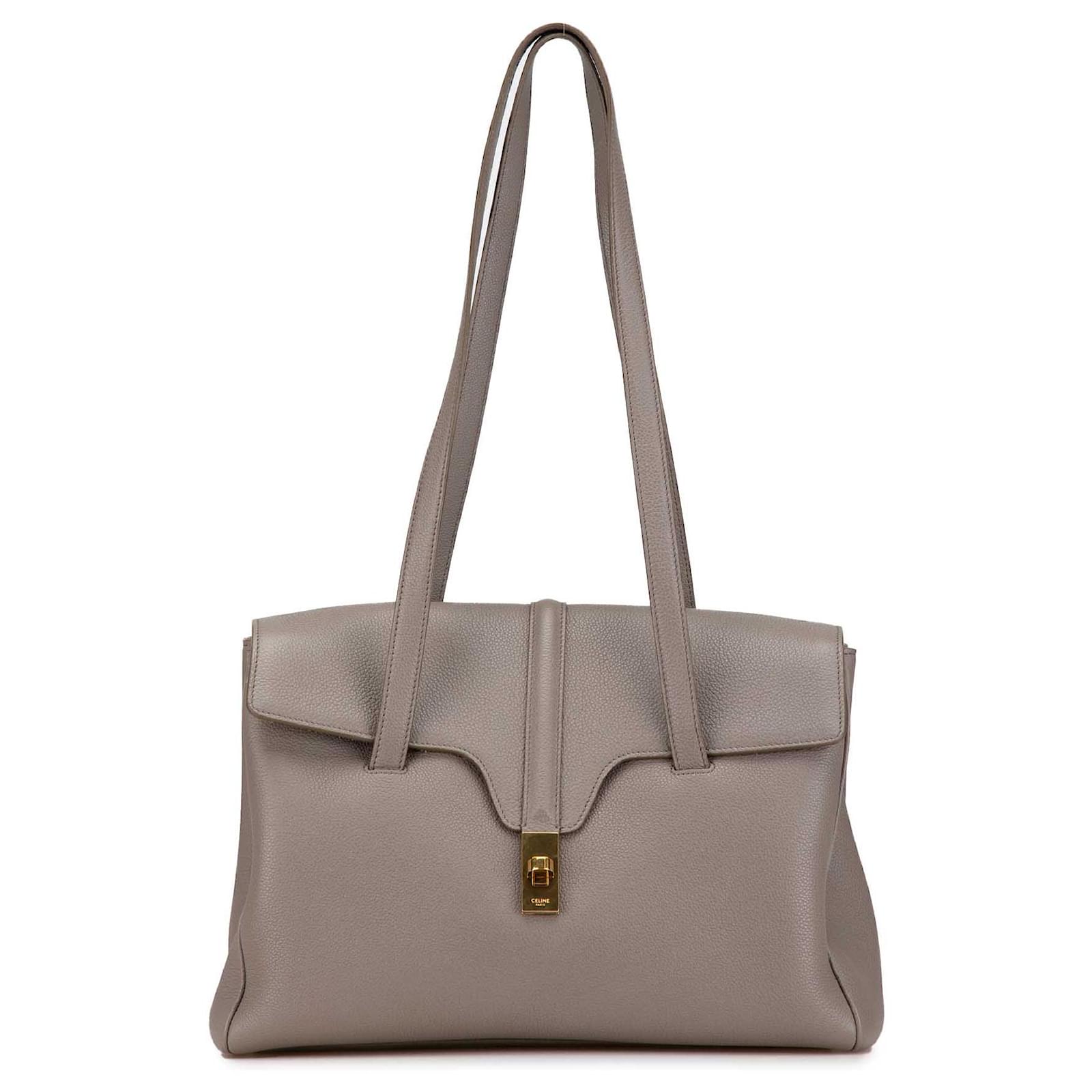 9To5 Medium Smooth Calfskin Shoulder Bag - Milky White