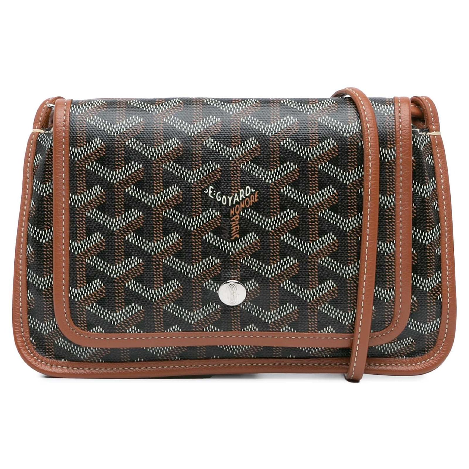 PLUMET POCKET WALLET 20 IN BLACK GOYARDINE CANVAS AND LAMBSKIN TRIM main image 0