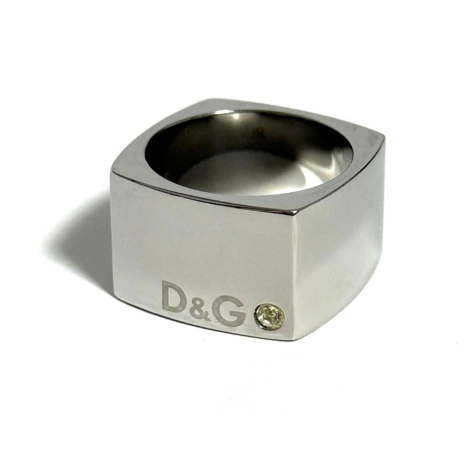 Bague Dolce & Gabbana – Blanche – Taille 7 – Matière Plastique – Femme