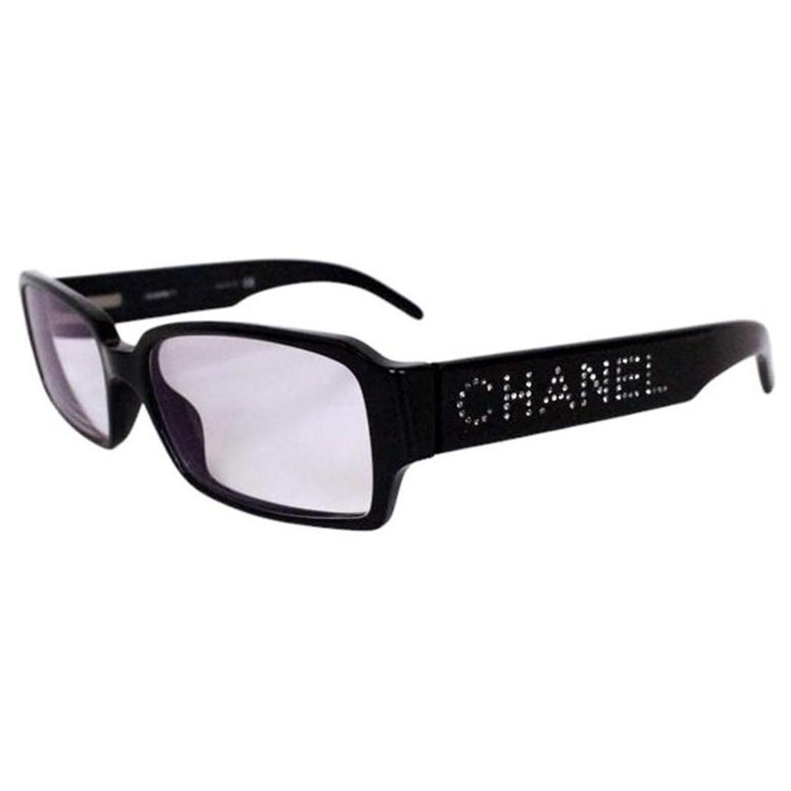 Chanel Black Rhinestone Swarovski Sunglasses 3059-B ref.1986345