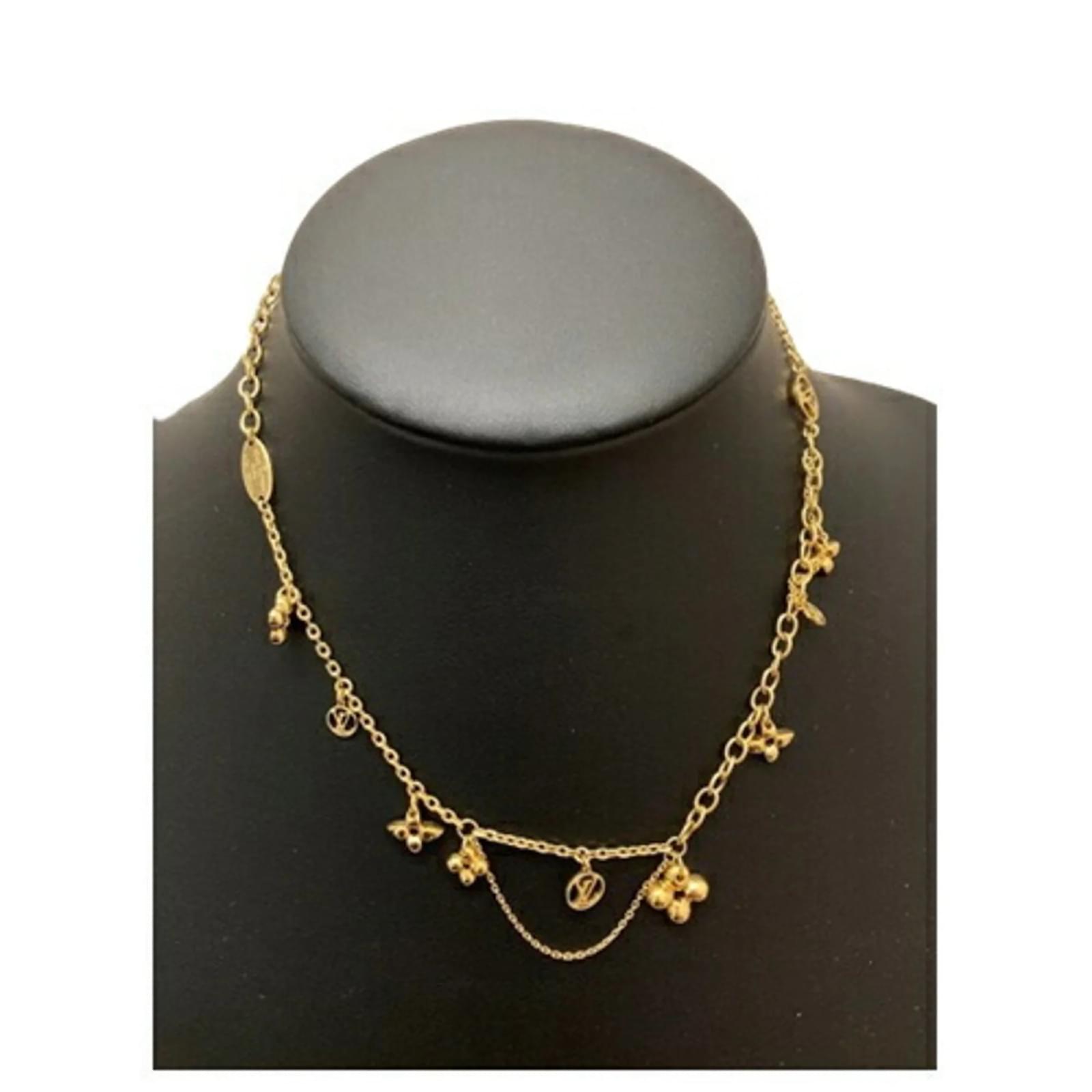 Louis Vuitton M64855 Collier Blooming Necklace Golden ref.1988902