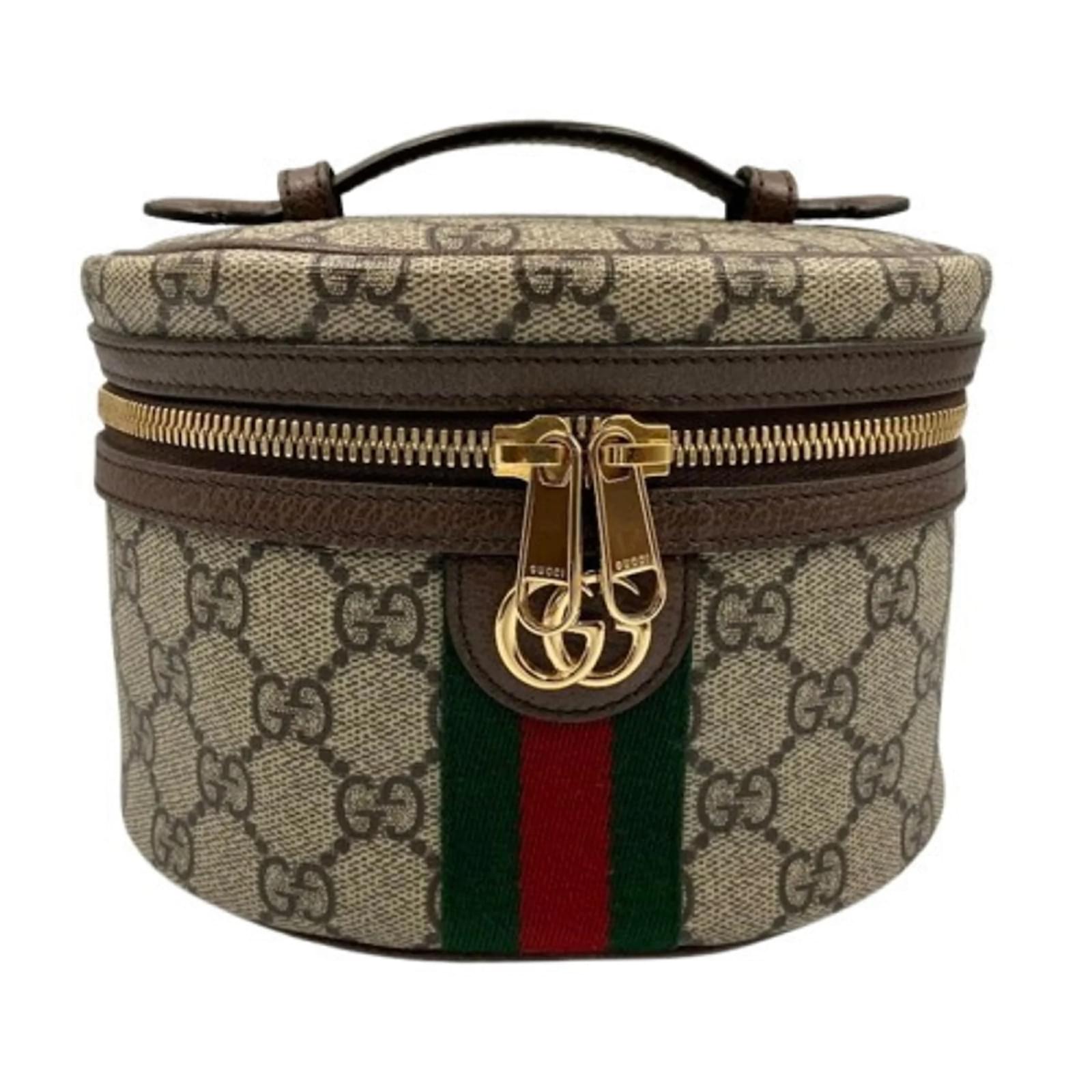 Gucci Ophidia GG Supreme Vanity Bag Brown Cloth ref.1988916 - Joli