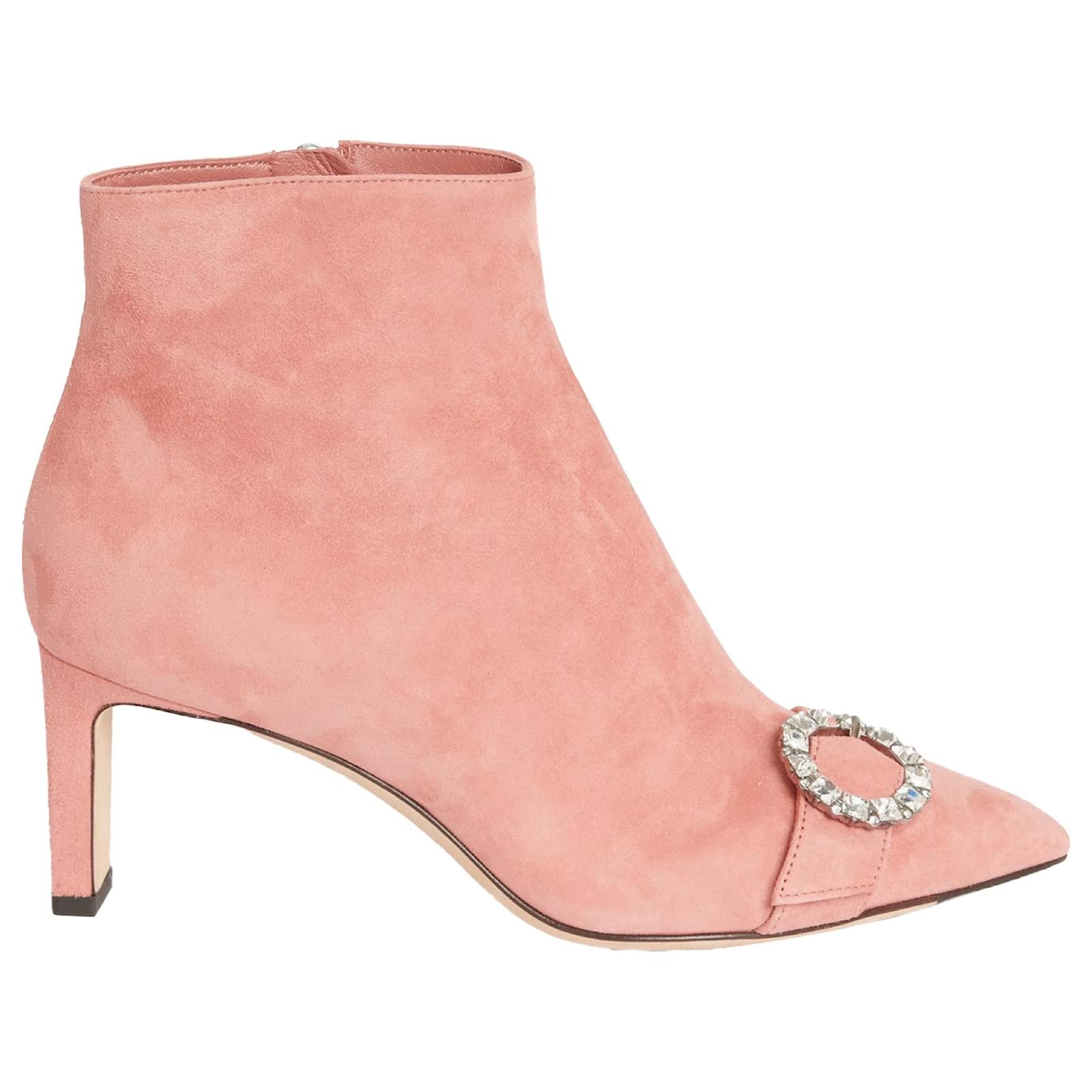 【JIMMY CHOO】Hanover 65 装飾付き スエード アンクルブーツ Amethyst Mix Hanover Heeled Glitter Boots – IOTOTOI