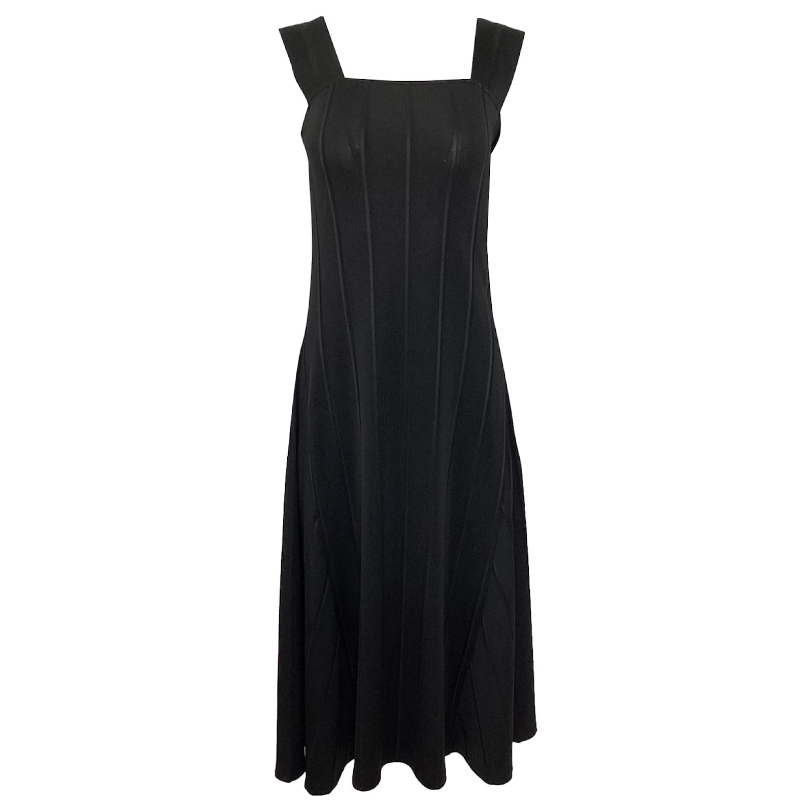 black dress shimmer Lace Sleeveless Fit and Flare Wedding Casual outfits for women Size:42 inch product-type-Maxi Dresses