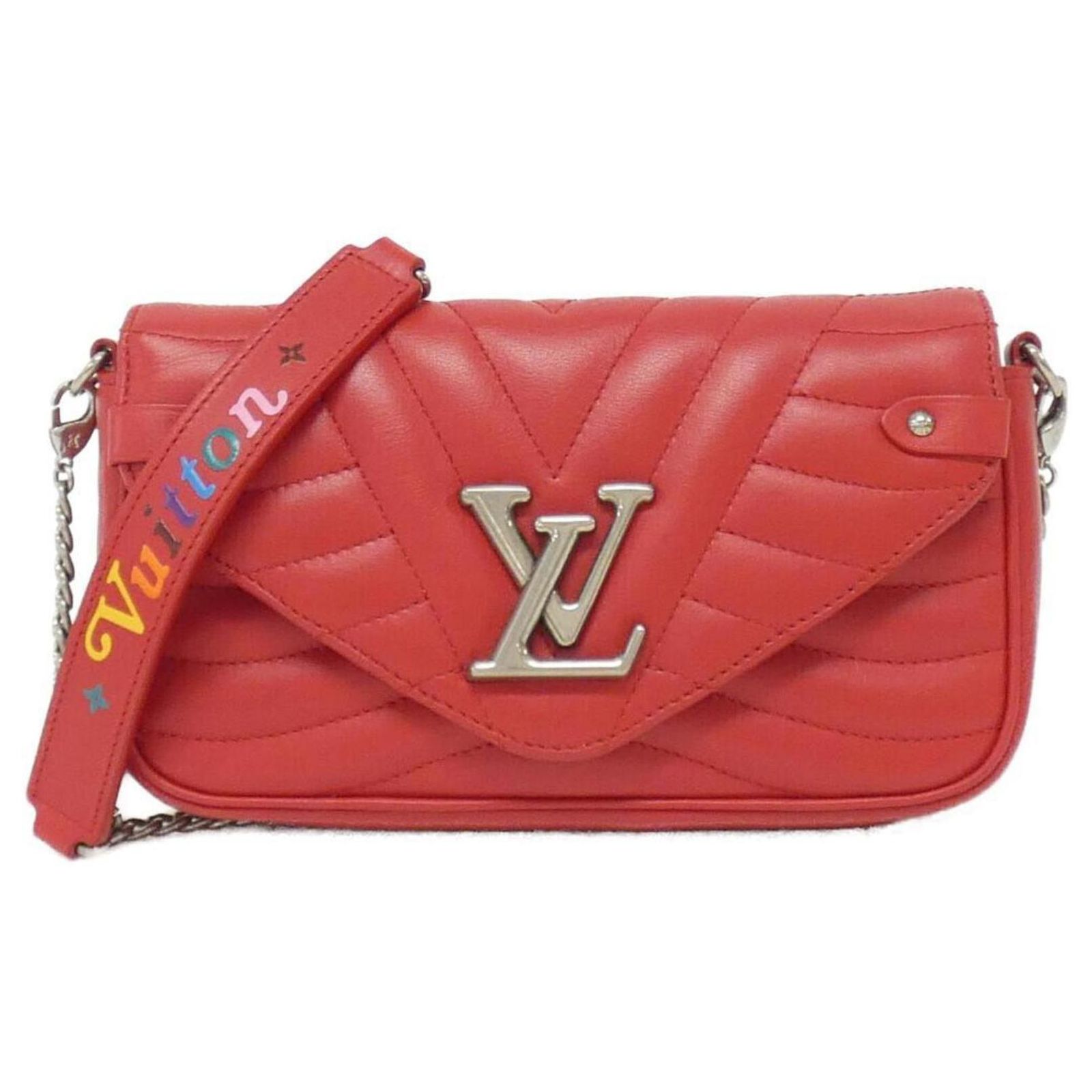 Louis Vuitton New Wave Pochette Chain Shoulder Bag Leather ref.1992157 ...