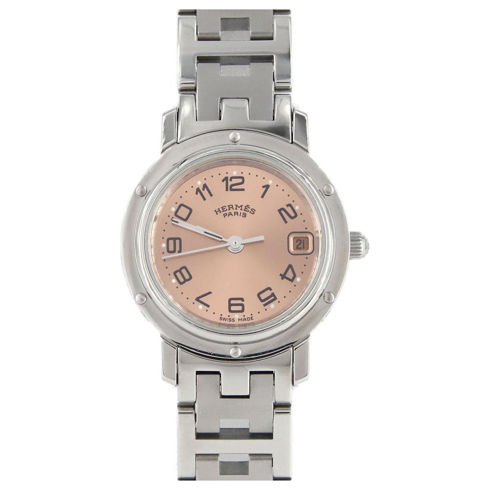 Montre Clipper Femme Quartz - Cadre Ovale Doré, Bracelet Acier, Occasion