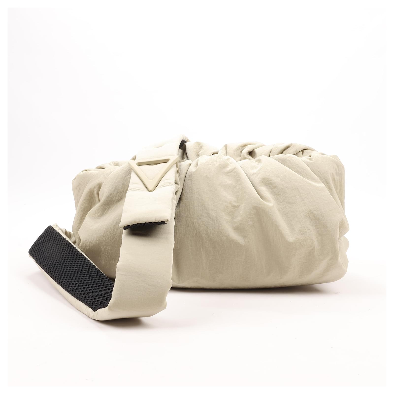 Bottega Veneta The Body Pouch Nylon Sling Shoulder bag in Beige