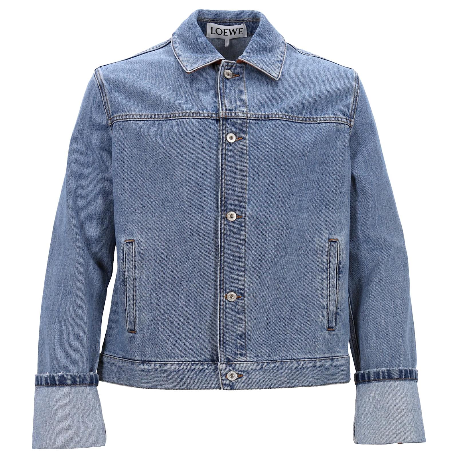 【新品未使用】LOEWE Fisherman Jacket Denim Jacket Loewe Fisherman Loewe Fisherman Turn-Up Jacket In