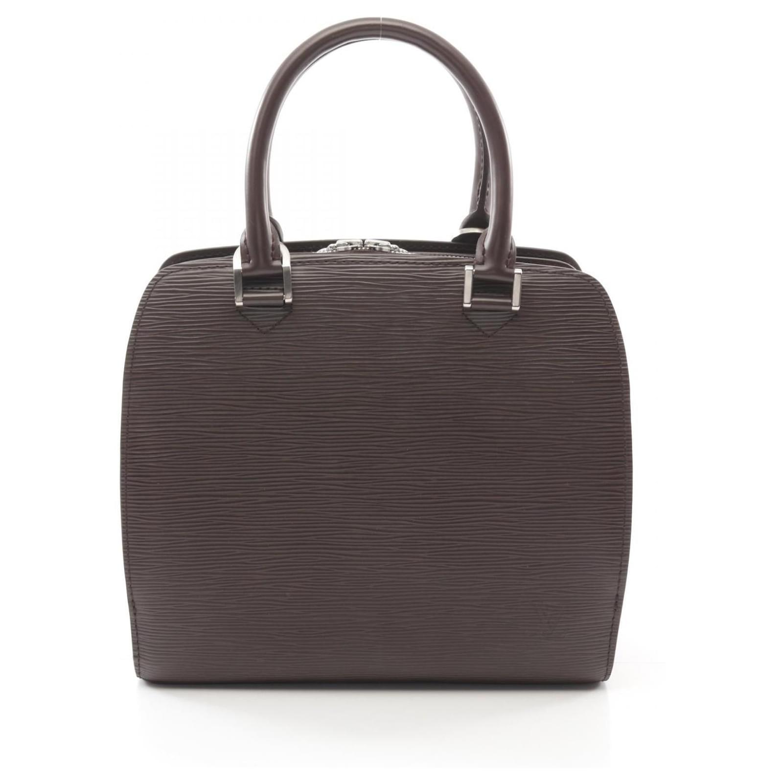 Borsa Louis Vuitton Pont Neuf in pelle Epi marrone