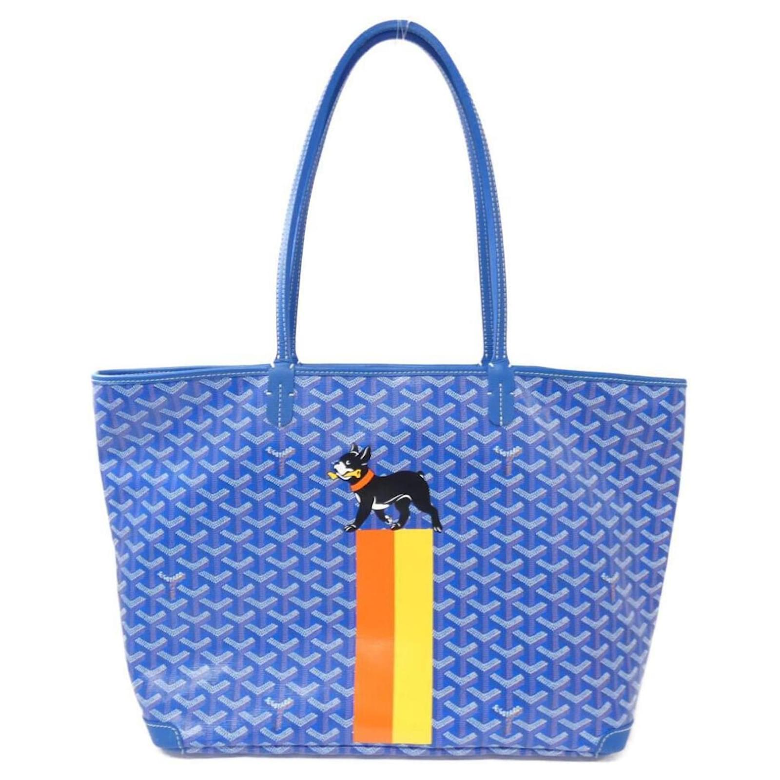 Goyard Artois AMA ARTOIS MM Tote Bag Light blue Cloth