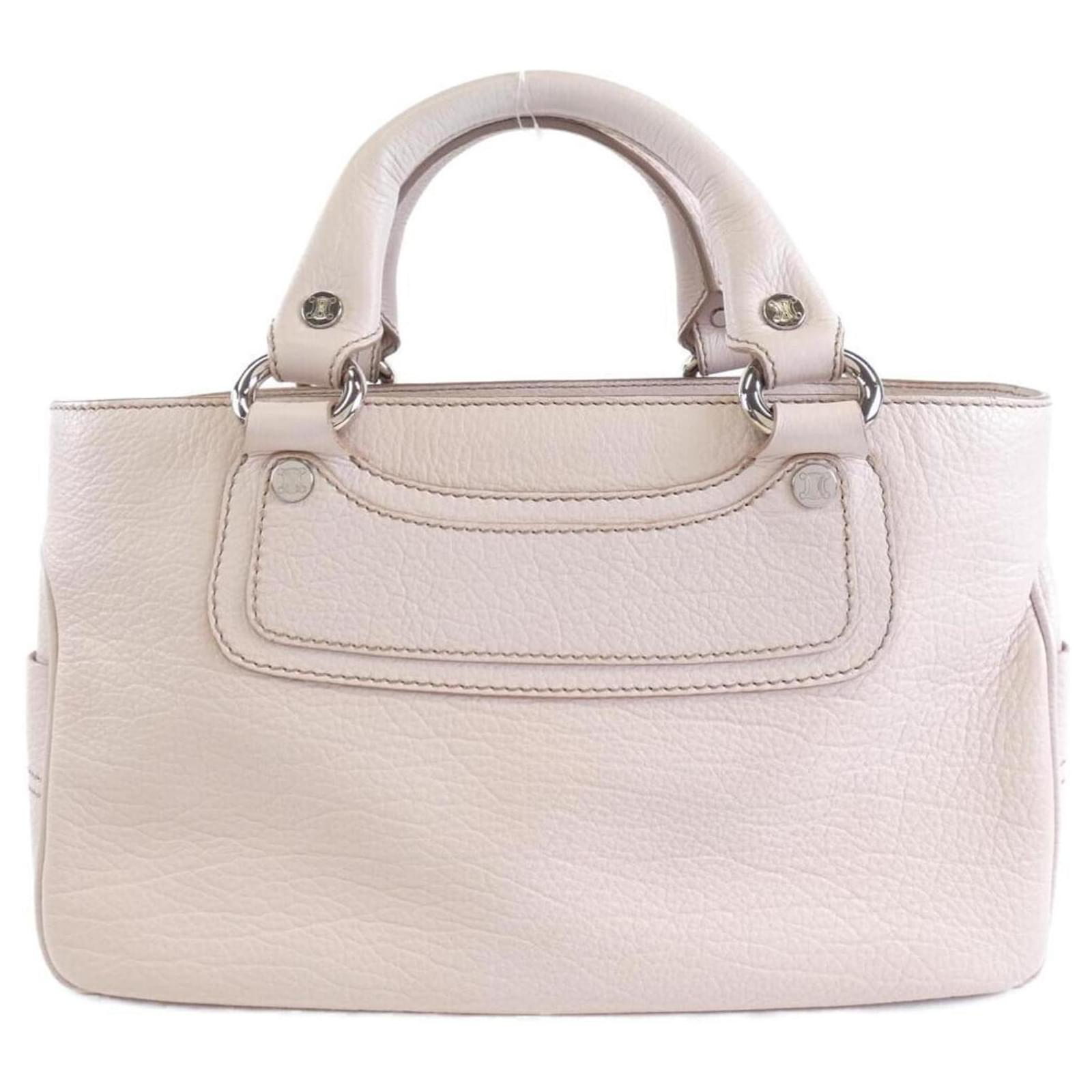 Celine Pink Metallic Leather Biker Boogie Bag