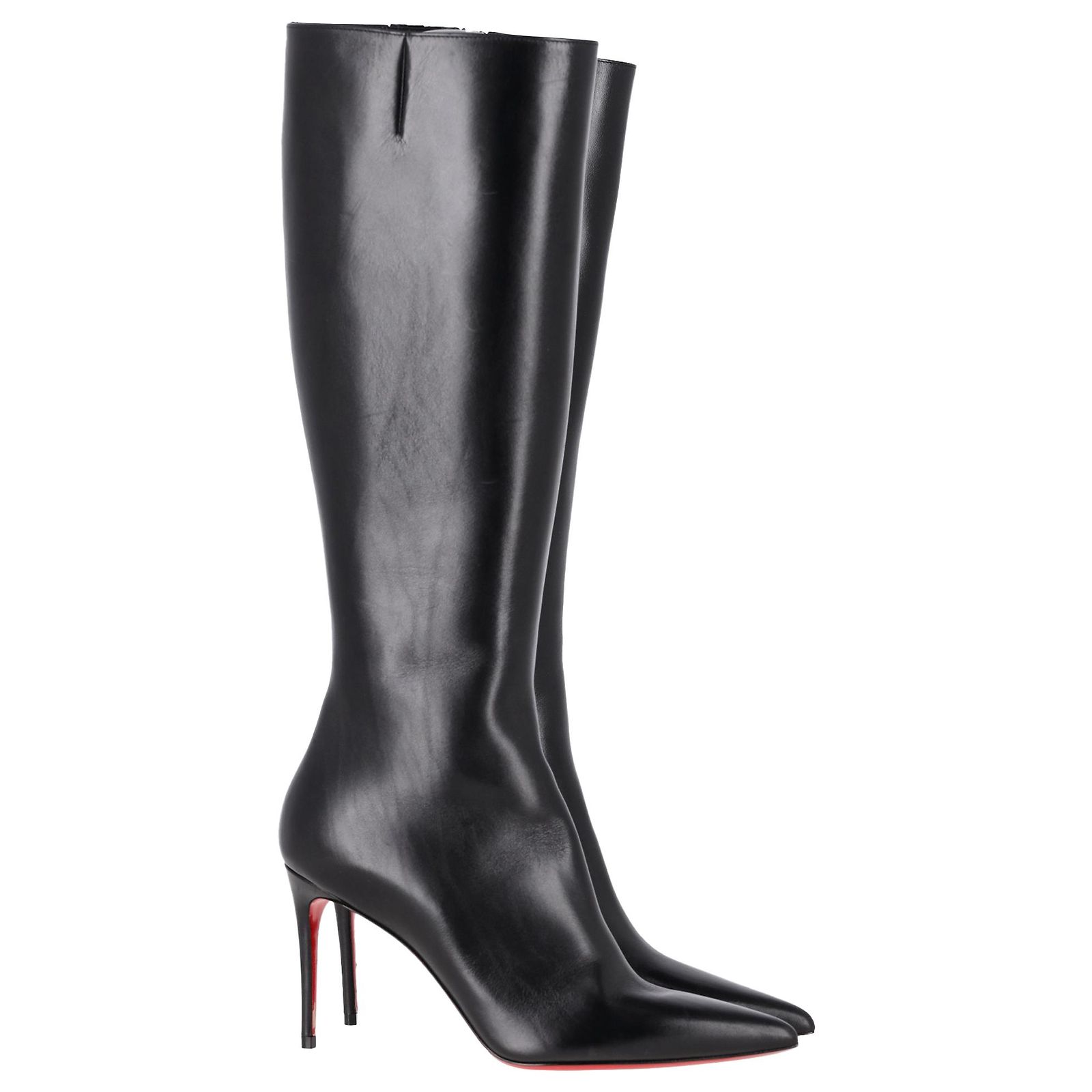 Christian Louboutin Kate Botta 85 Boots in Black Leather ref.2010588 ...