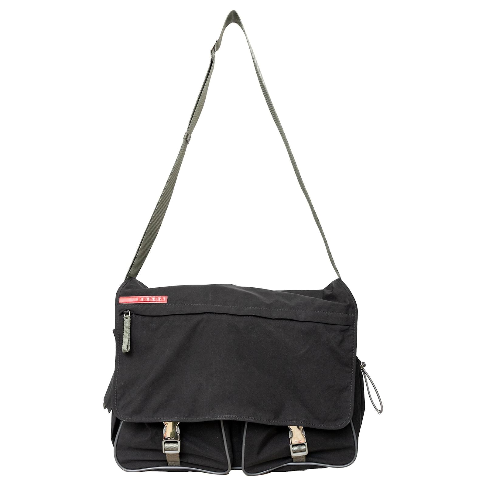 Prada Linea Rossa Messenger Bag Black Joli Closet
