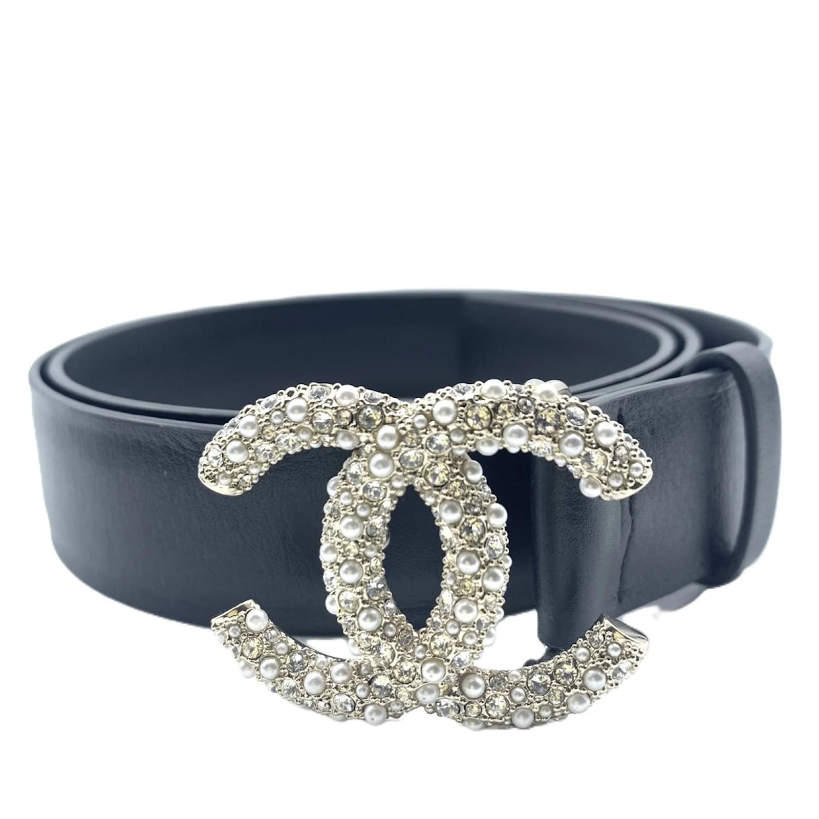 Chanel Coco Mark Belt Black Joli Closet