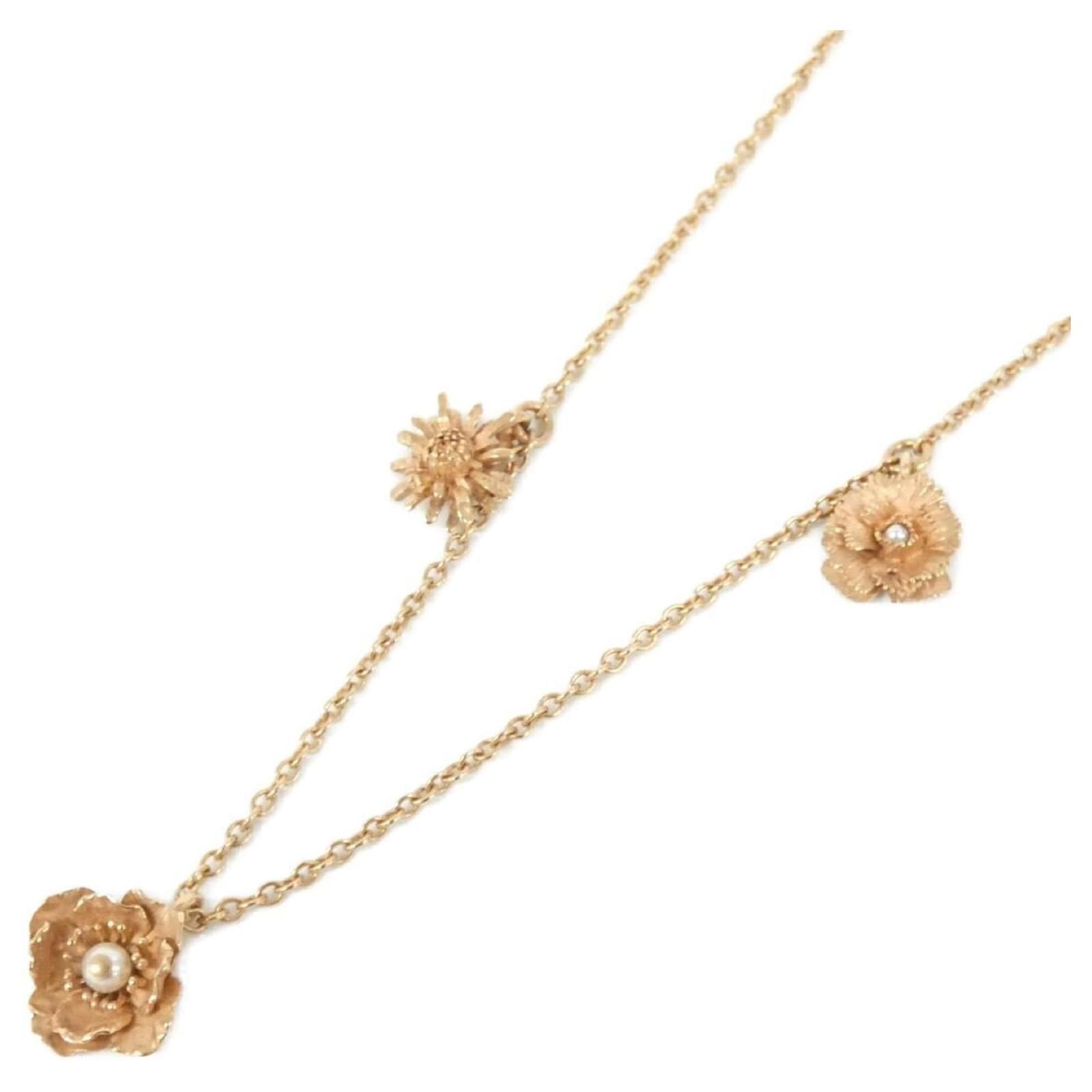 Christian Dior D-MILLEFIORI N2350WOMRS Necklace Pink White