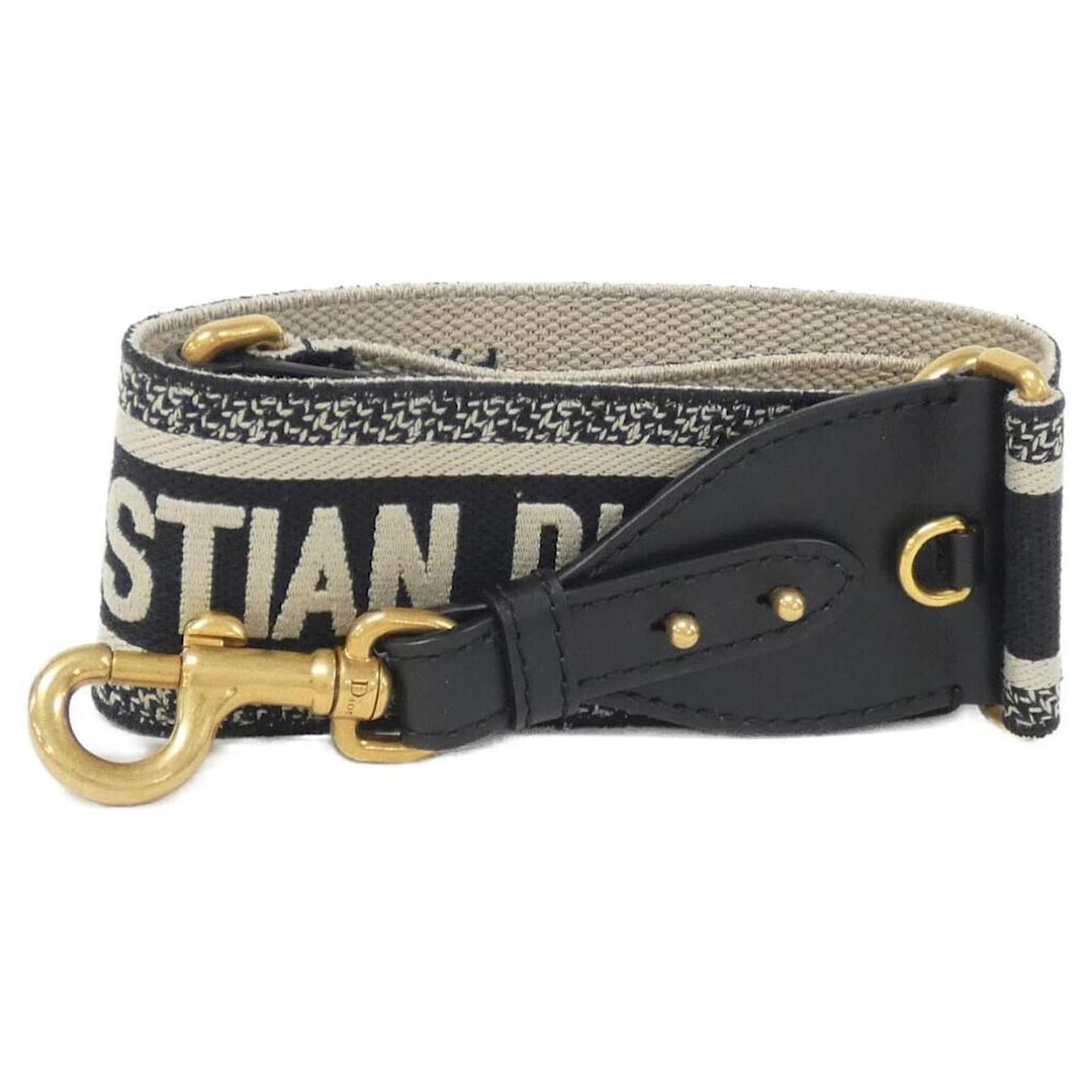 Christian Dior S8540CBTE Strap Black Golden Cloth ref.2025407  