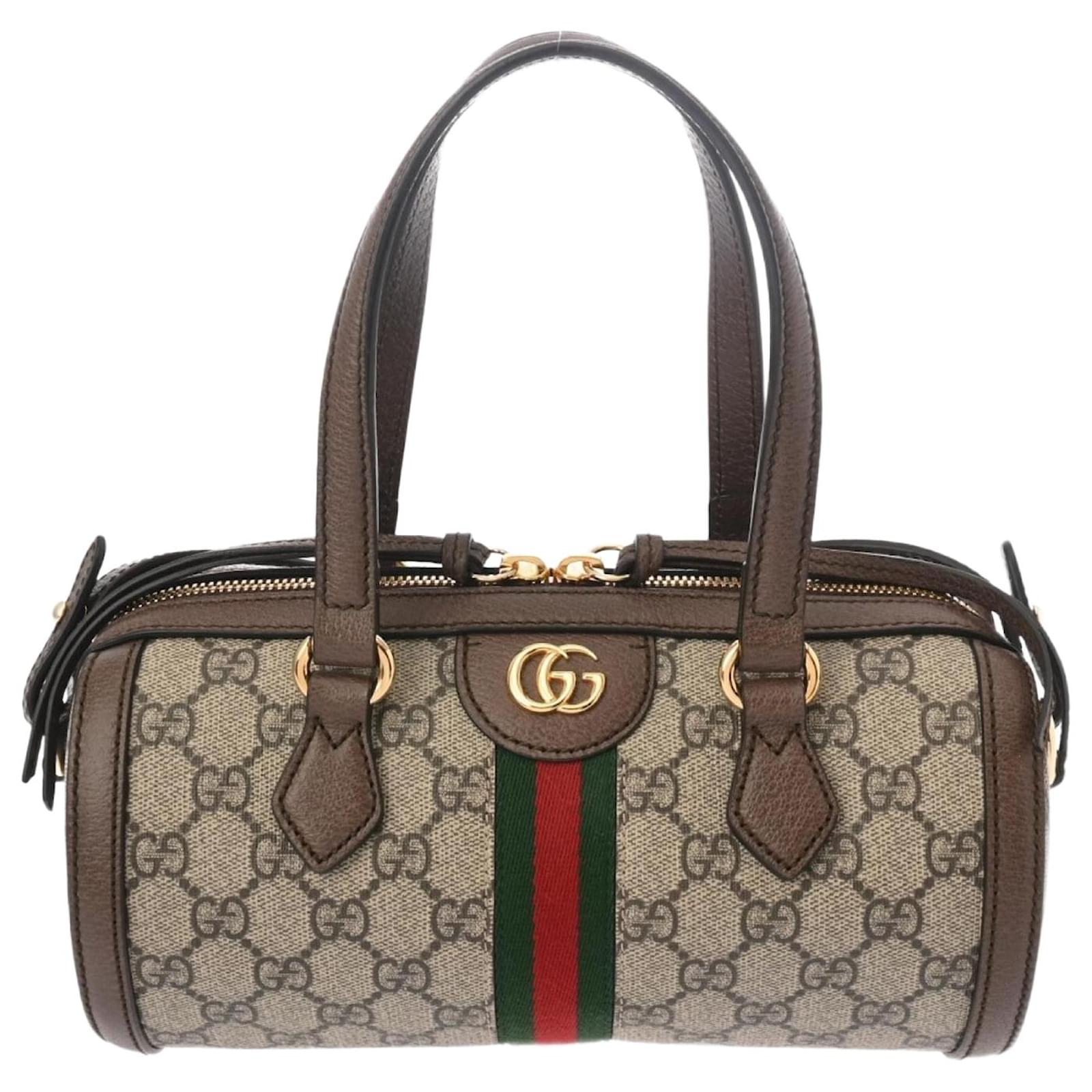 GUCCI / ボストンバッグ/PVC/GRY Gucci 602577 Women's Grayish PVC Boston Bag Grey Plastic ref