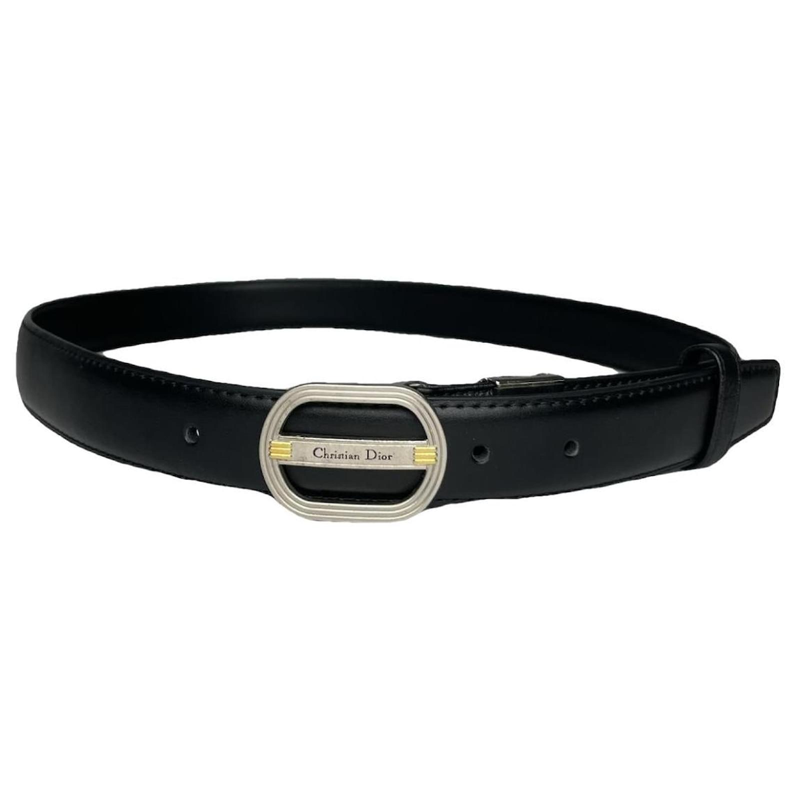 Christian Dior Dior Homme Black Leather Belt ref.2031542 - Joli Closet