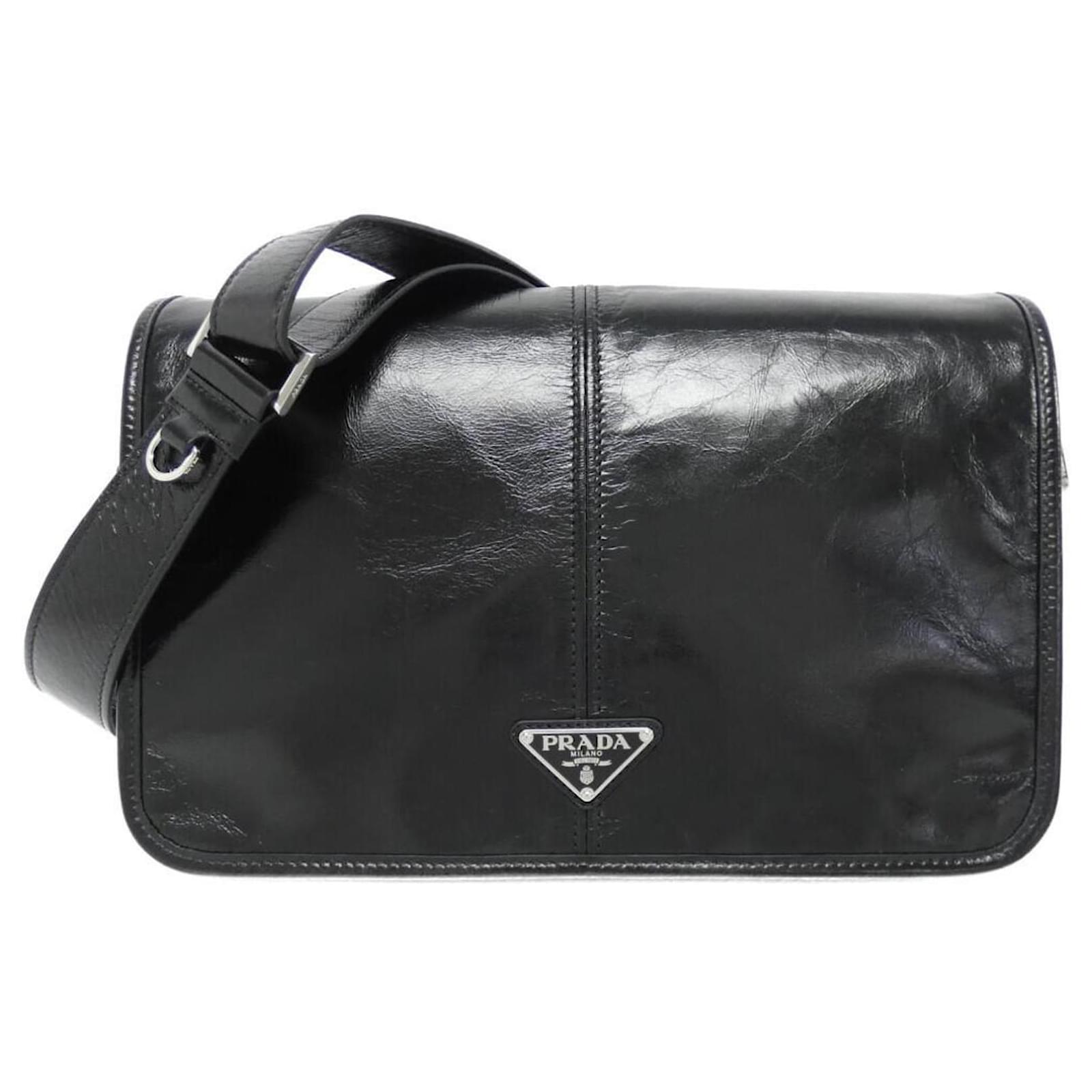 ショルダーバッグ PRADA 2VD073_2CYR LEATHER SHOULDER BAG Dark Brown Leather shoulder bag | PRADA