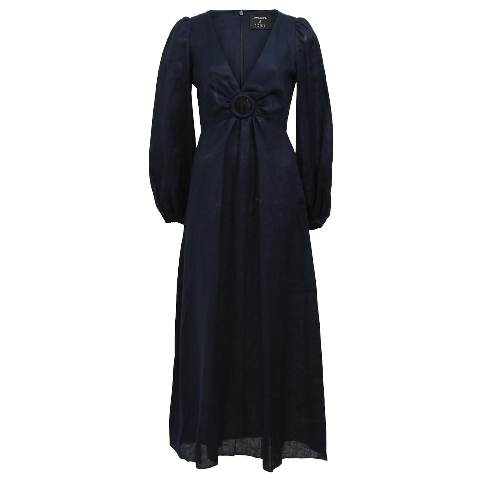 knee length dresses for ladies Zimmermann // Wayfarer Flutter Lace Dress – VSP Consignment main image 1
