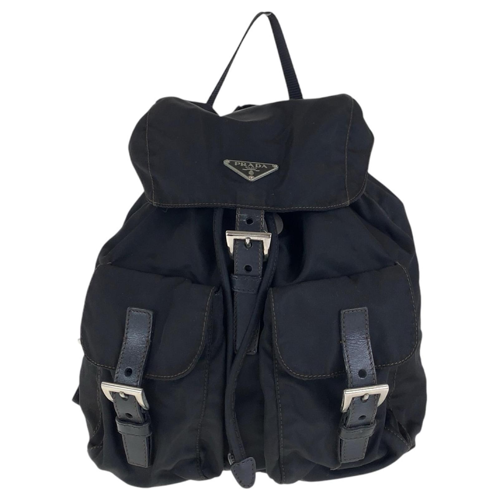 PRADA Nylon Triangle logo plaque backpack Backpack Daypack 2VZ008 Navy
