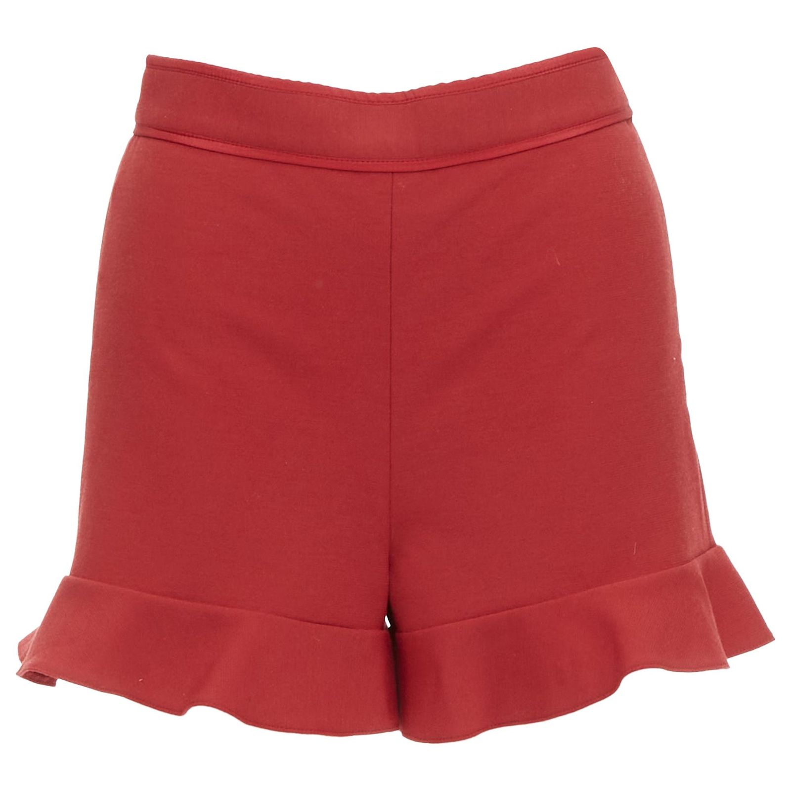Short Femme Red Valentino Blanc Taille XS/34 - Taille Haute Vintage - Comme Neuf