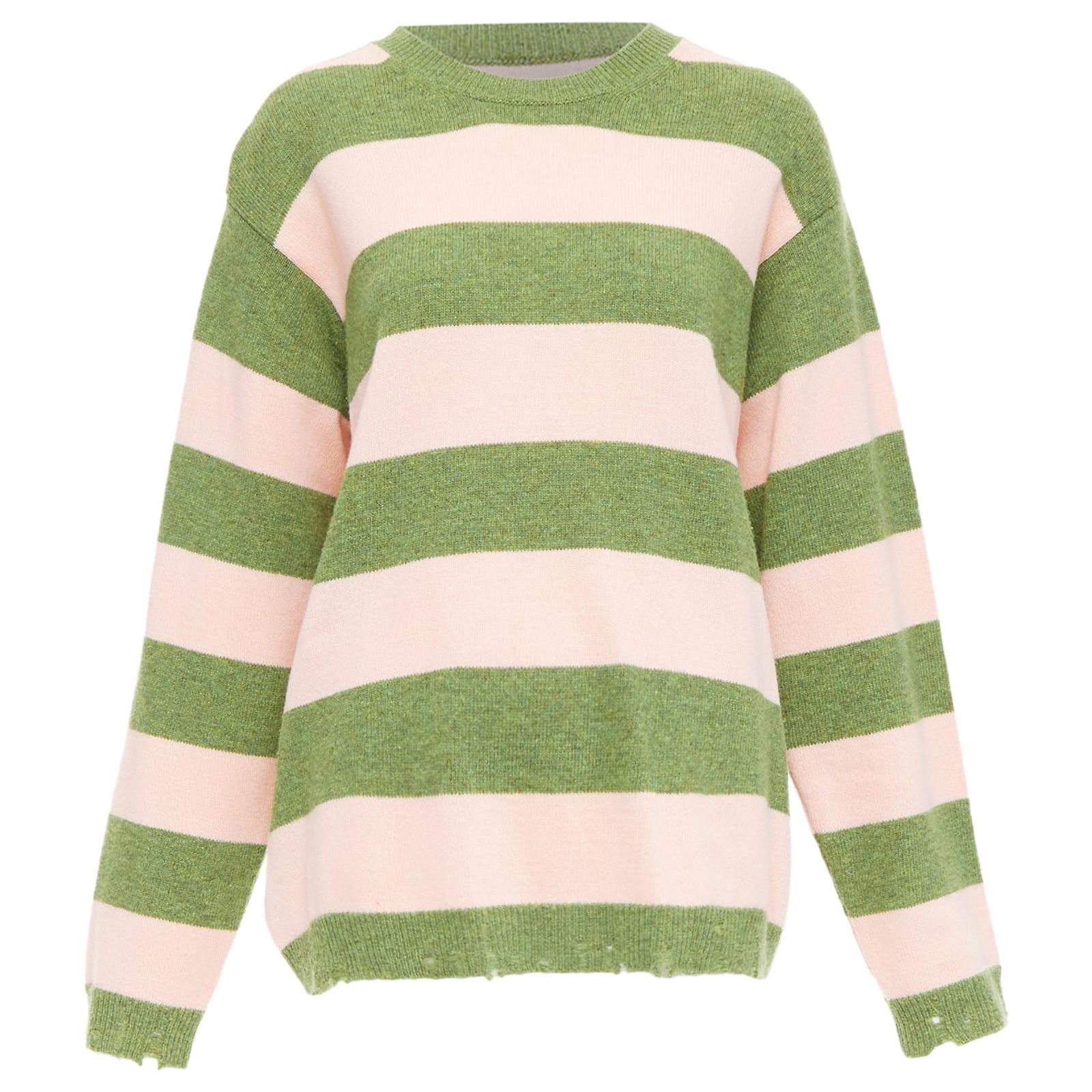 Marc Jacobs Grunge Sweater distressed wool oversized sweater Pink 