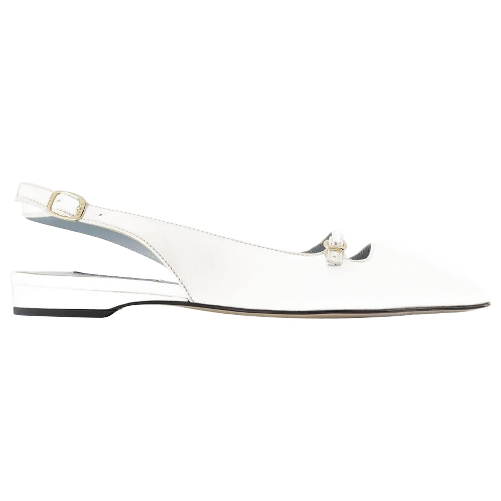 Autre Marque Ninon sandals - Carel - Leather - White Pony