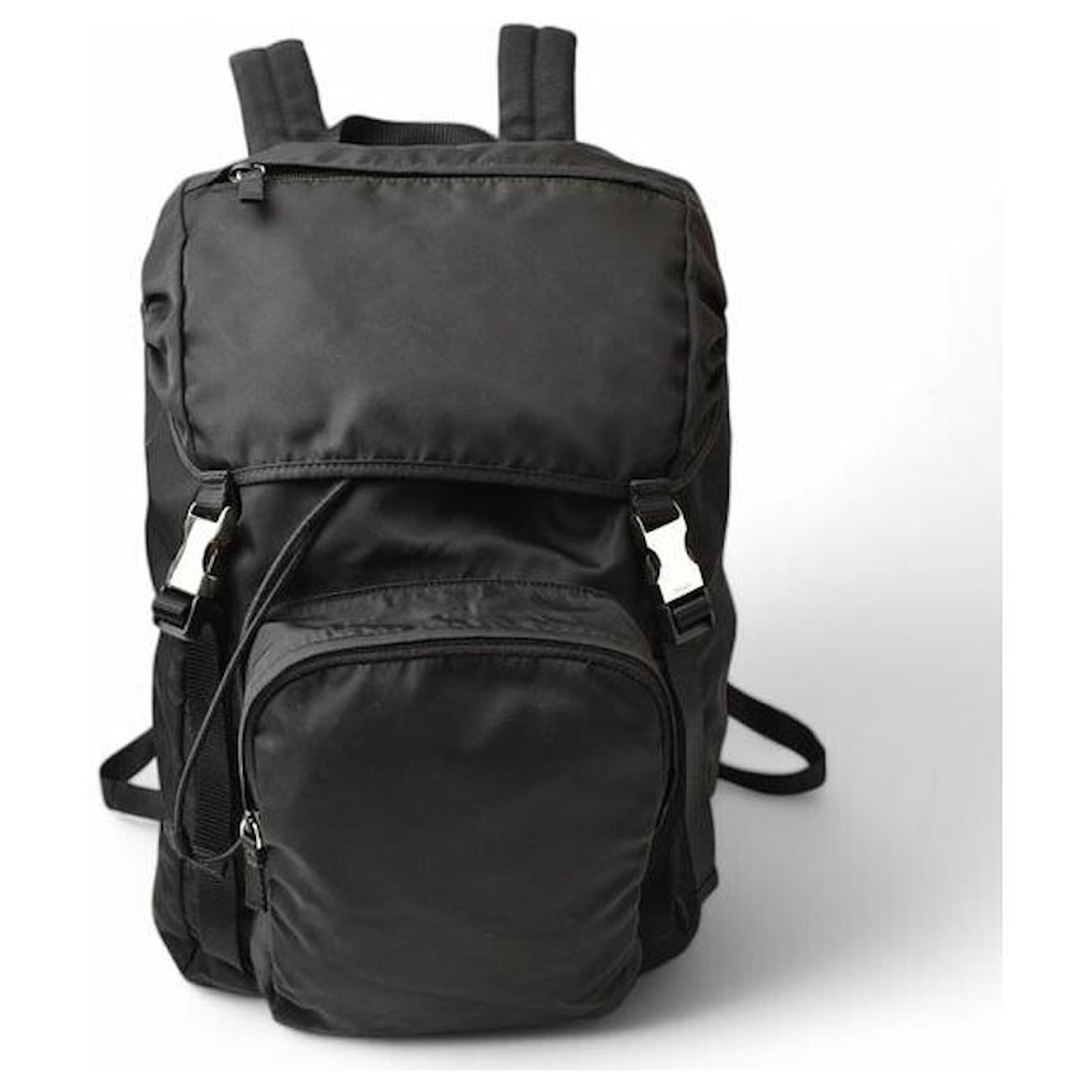 PRADA ブラック バックパックv135 Prada Backpack Large Vela Sport Nylon V135 Black (Nero