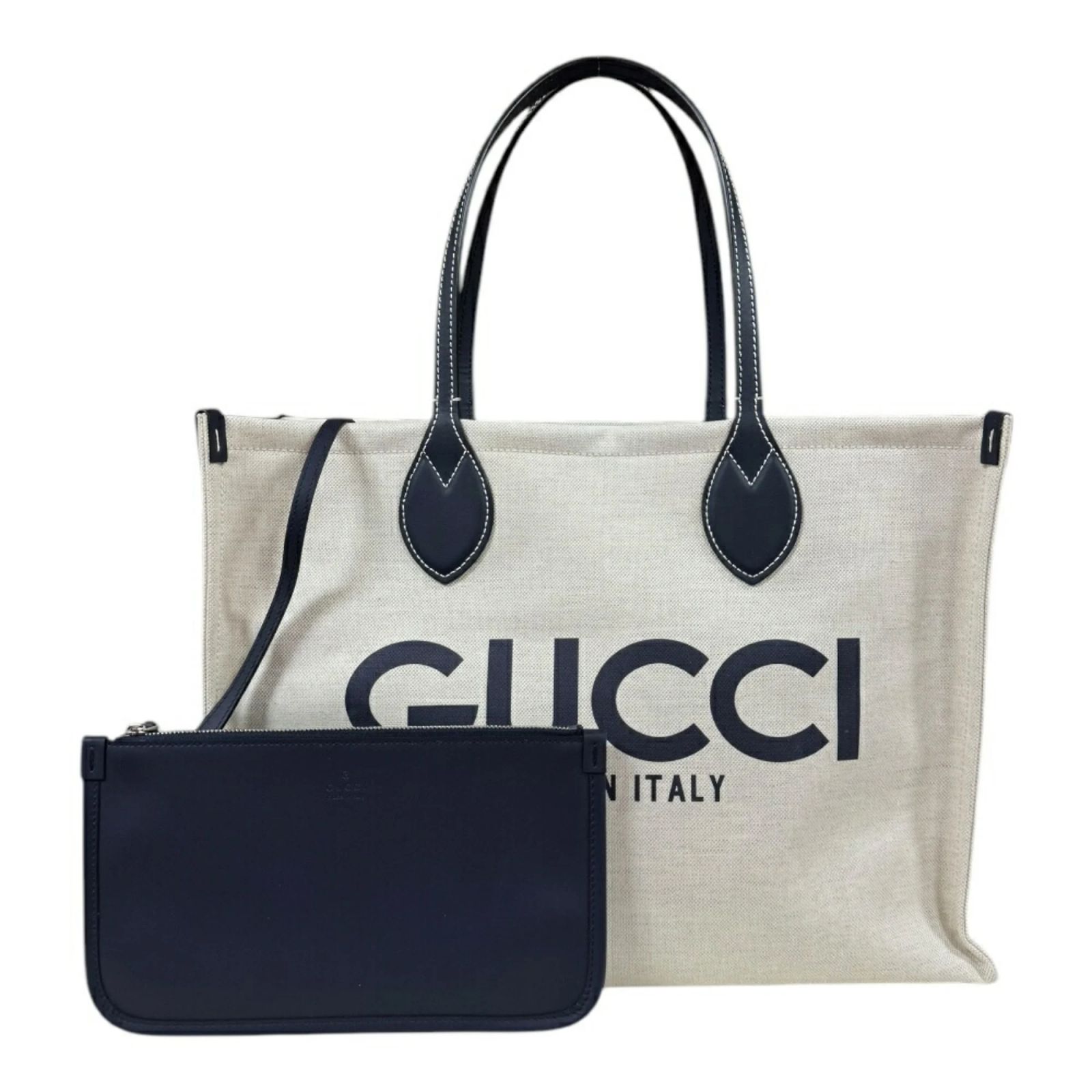 Gucci トートバッグ ベージュ/ネイビー 【公式通販】