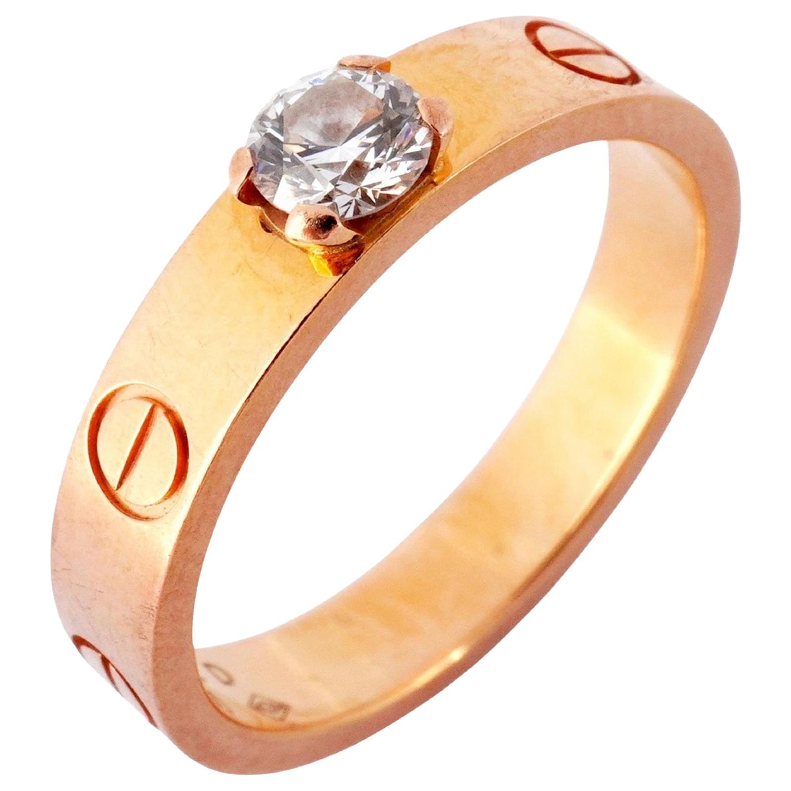 Oro Rosa Solitario Love Cartier Precio Cartier D'Amour Alianza De