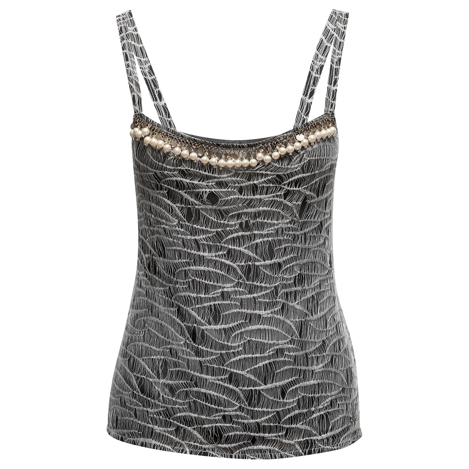 CHANEL Tops T.FR 40 Synthetic Silvery ref.2078239 - Joli Closet