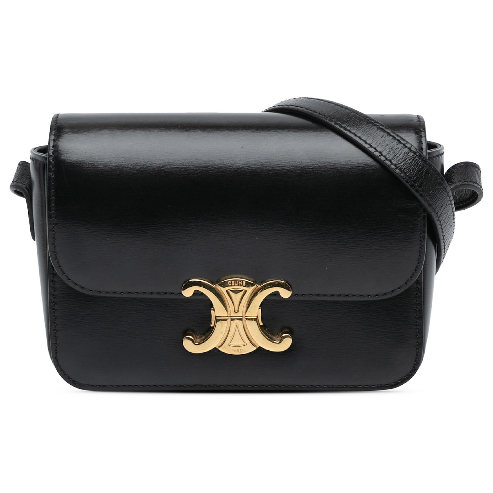 MINI BAG 17 IN BLACK SHINY CALFSKIN