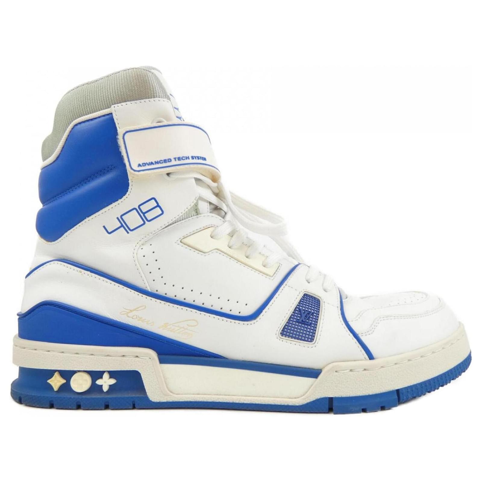 Zapatillas azules y blancas Louis Vuitton Blanco ref.2101125