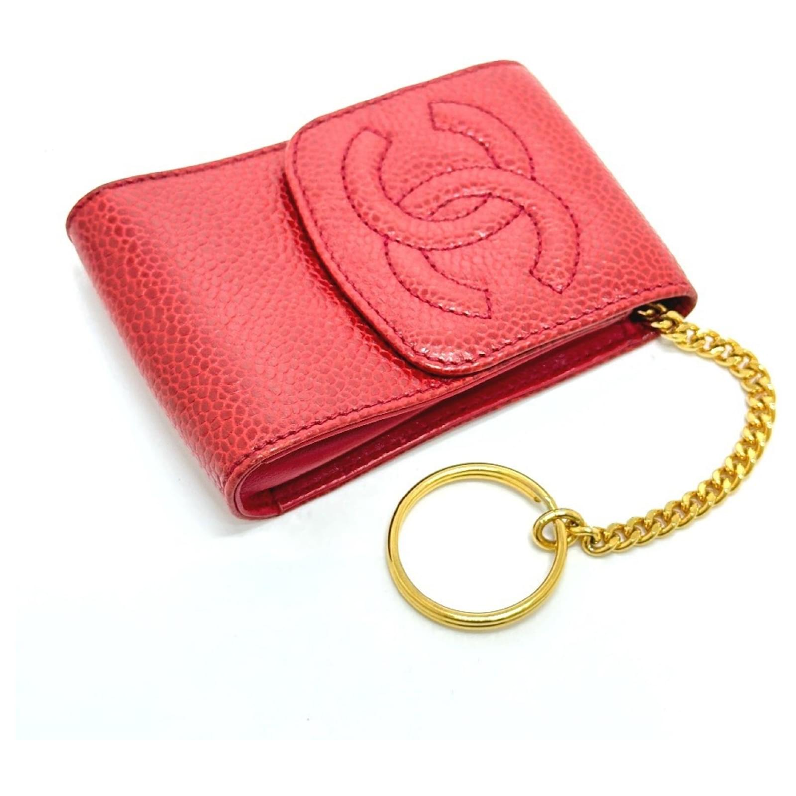 Chanel CC Coco Mark Mini Pouch Cigarette Case Red ref.2105602