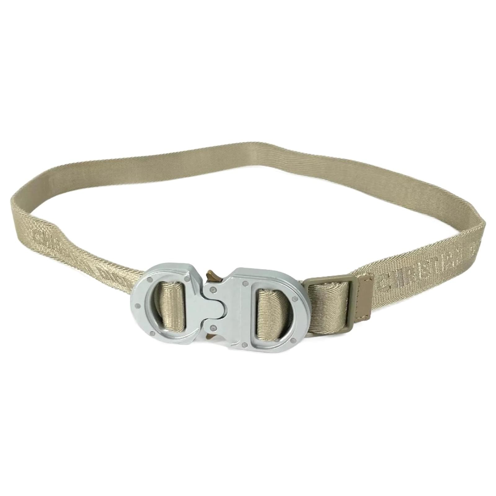 Christian Dior Alyx Logo Roller Belt Beige ref.2106125 - Joli Closet