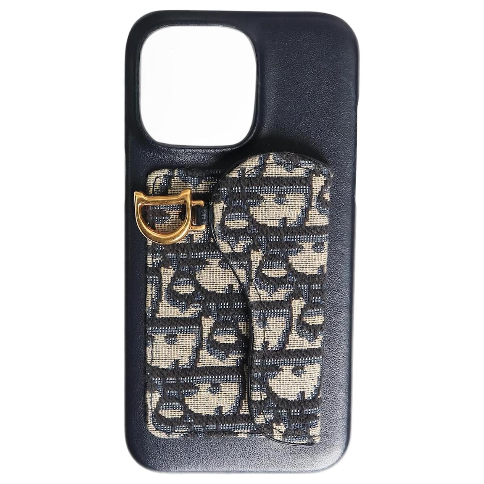 Christian Dior iPhone16 Pro Maxスマホケース Lady Dior cover for iPhone 16 Pro Max Black Cannage Lambskin