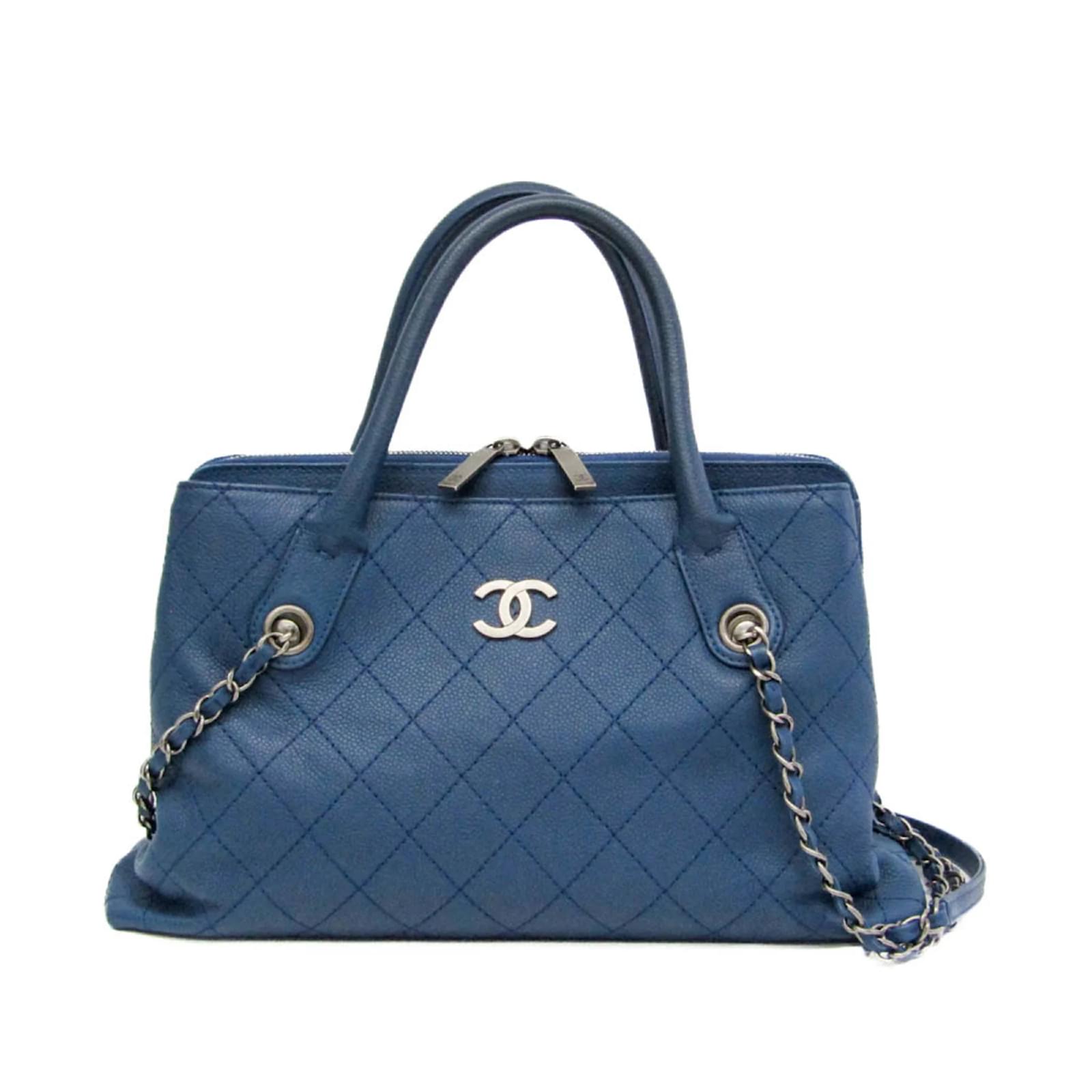 HOT Chanel Blue Bag Outfit Navy Chanel Bag Outfit Chanel Large